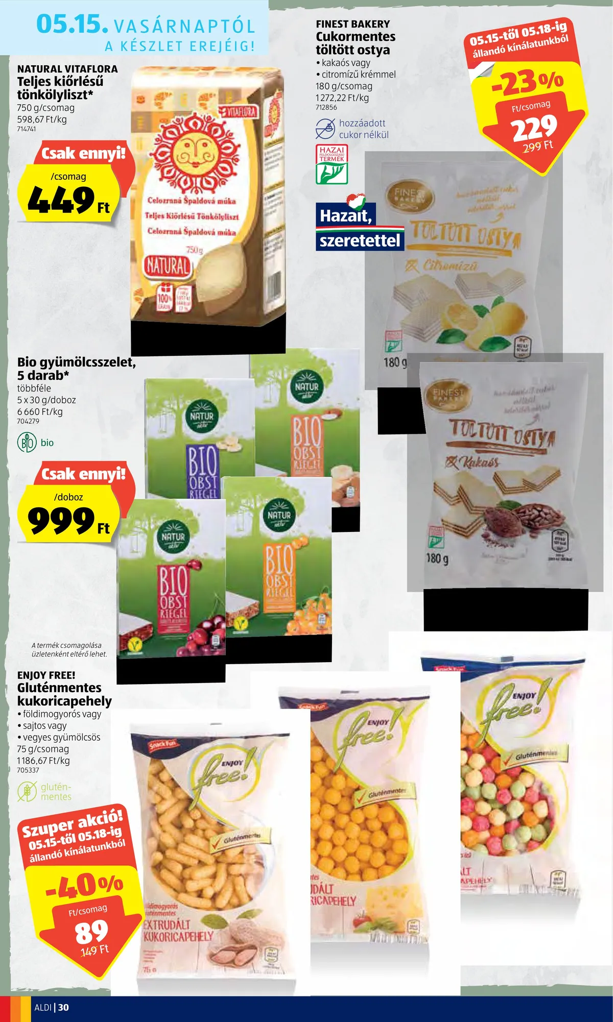 Aldi akciós újság 05.12–05.18 – 30. oldal