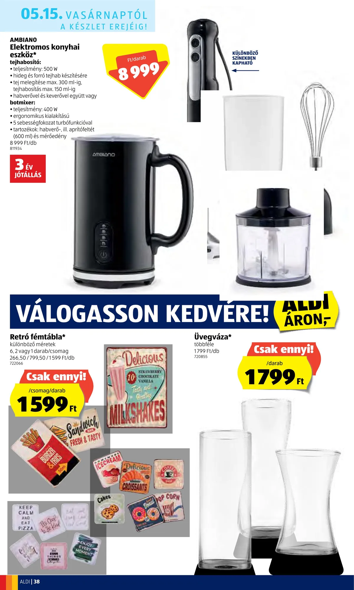 Aldi akciós újság 05.12–05.18 – 38. oldal