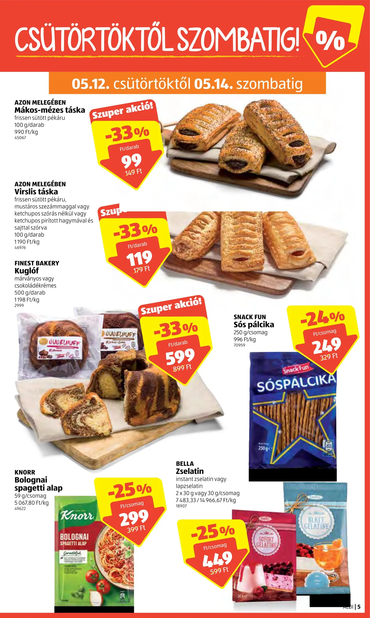 Aldi akciós újság 05.12–05.18 – 5. oldal