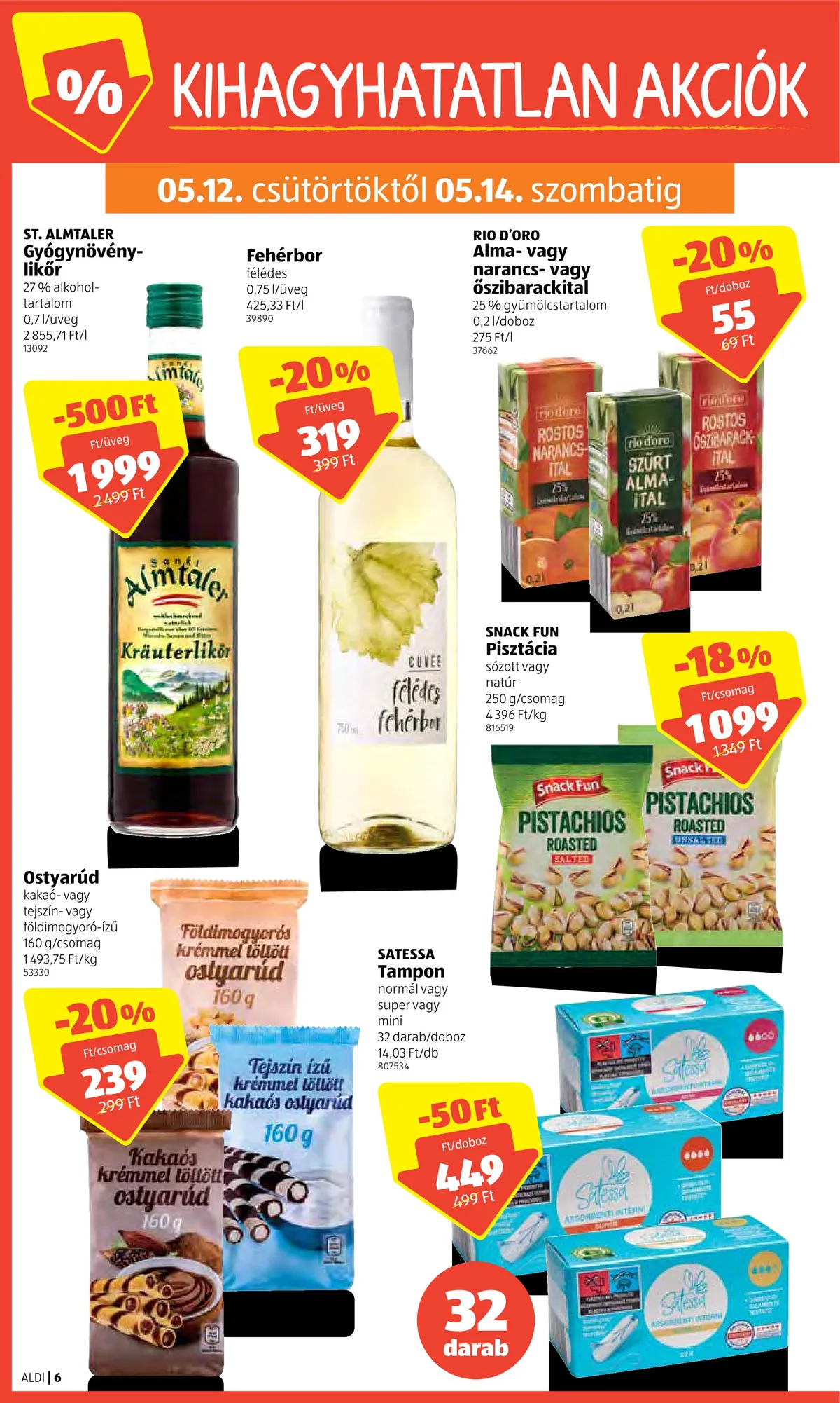 Aldi akciós újság 05.12–05.18 – 6. oldal