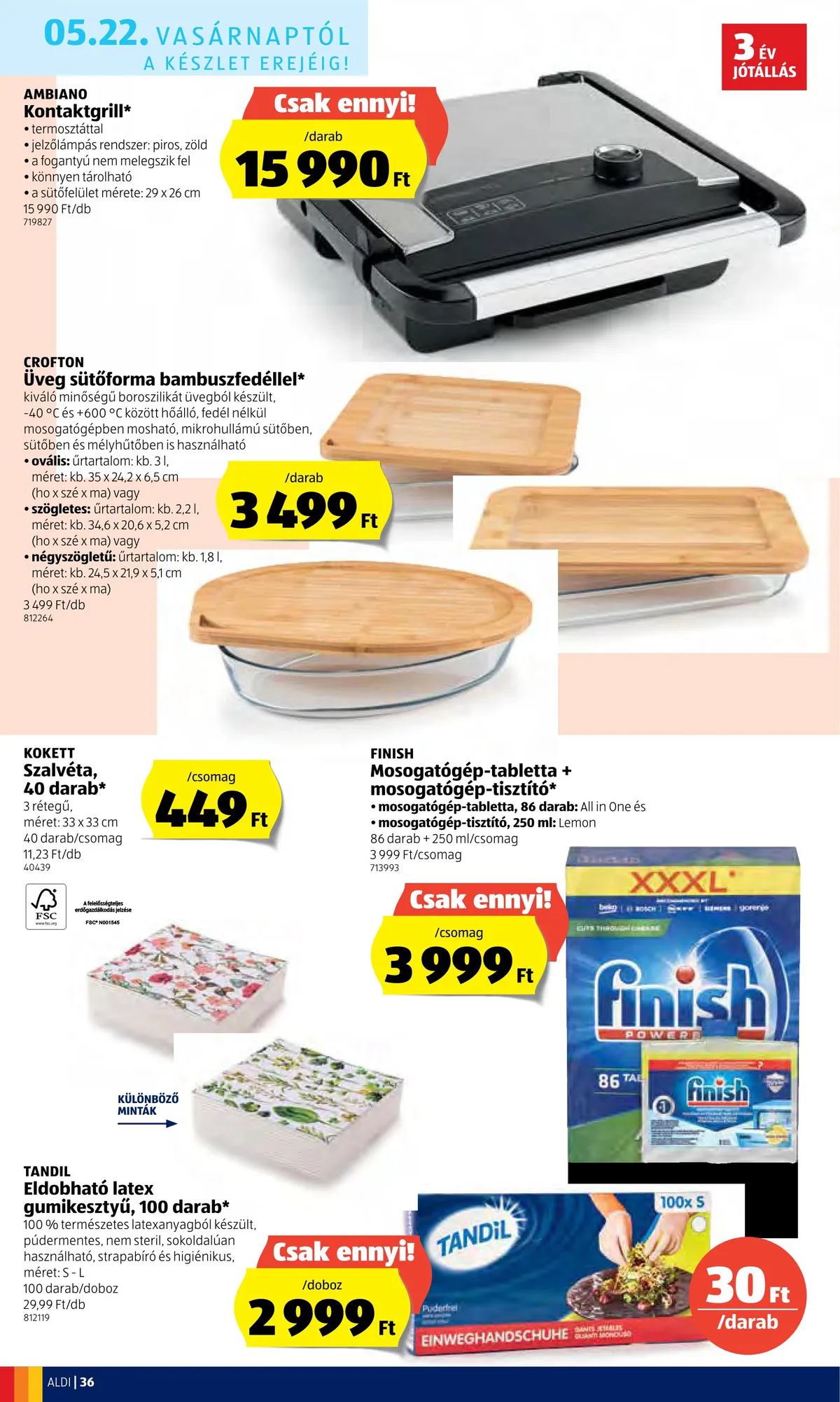 Aldi akciós újság 05.19–05.25 – 36. oldal
