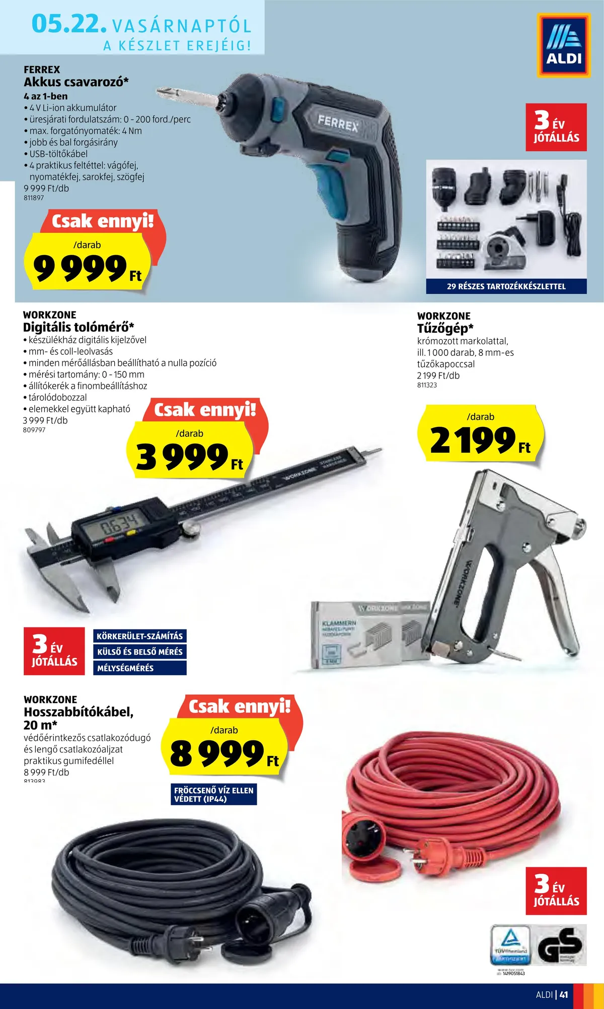 Aldi akciós újság 05.19–05.25 – 41. oldal