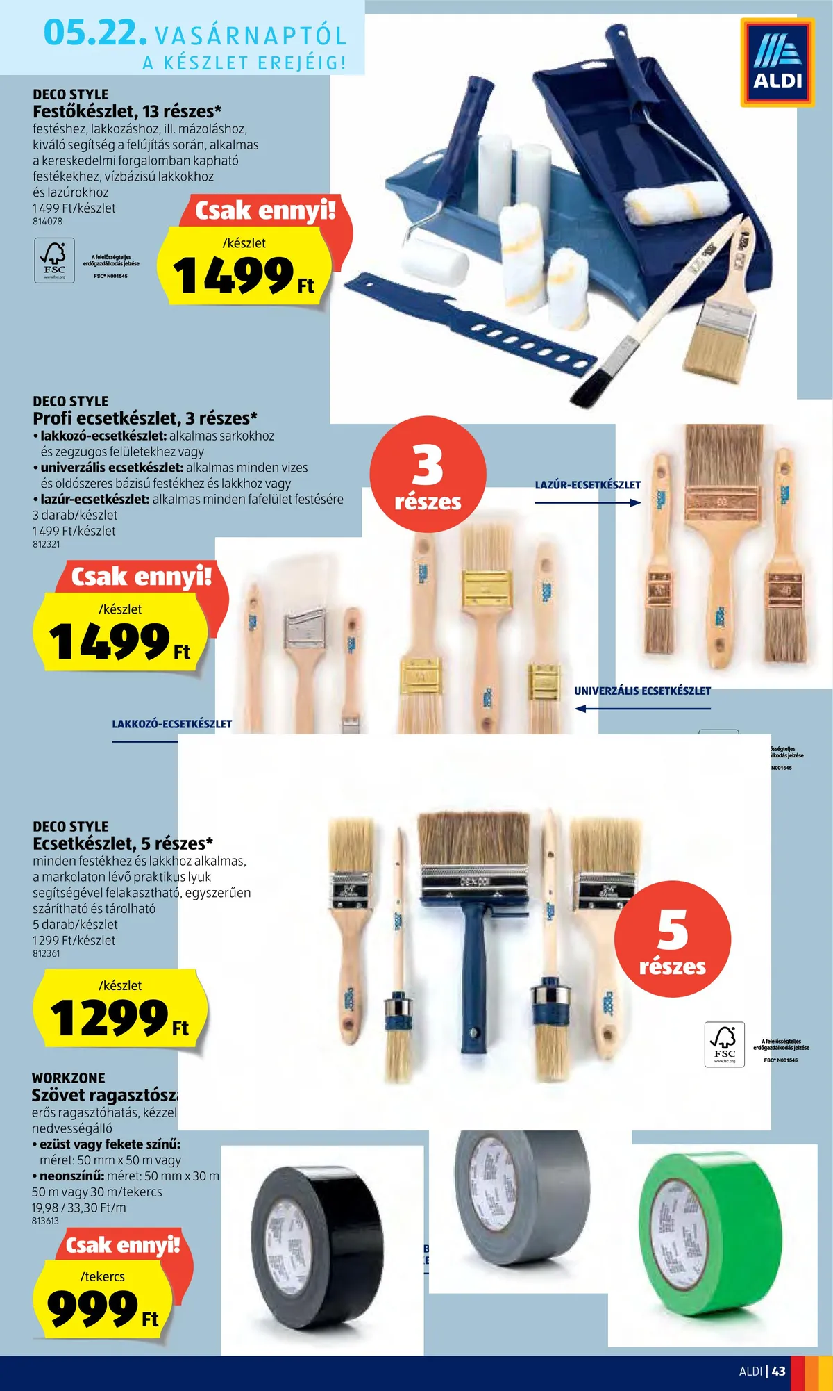 Aldi akciós újság 05.19–05.25 – 43. oldal