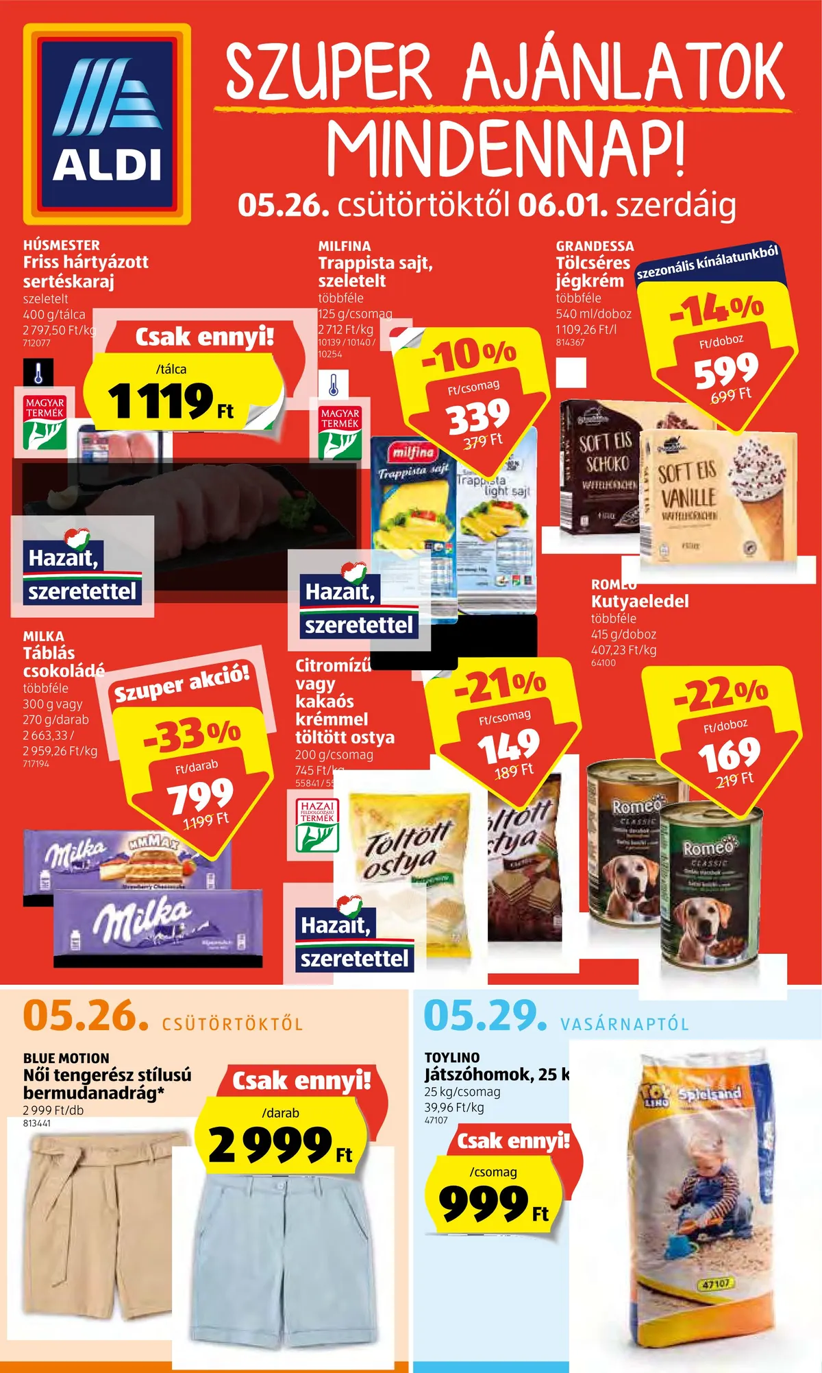 Aldi akciós újság 05.26–06.01