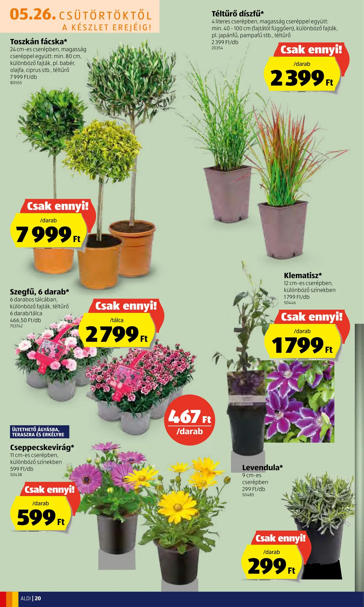 Aldi akciós újság 05.26–06.01 – 20. oldal