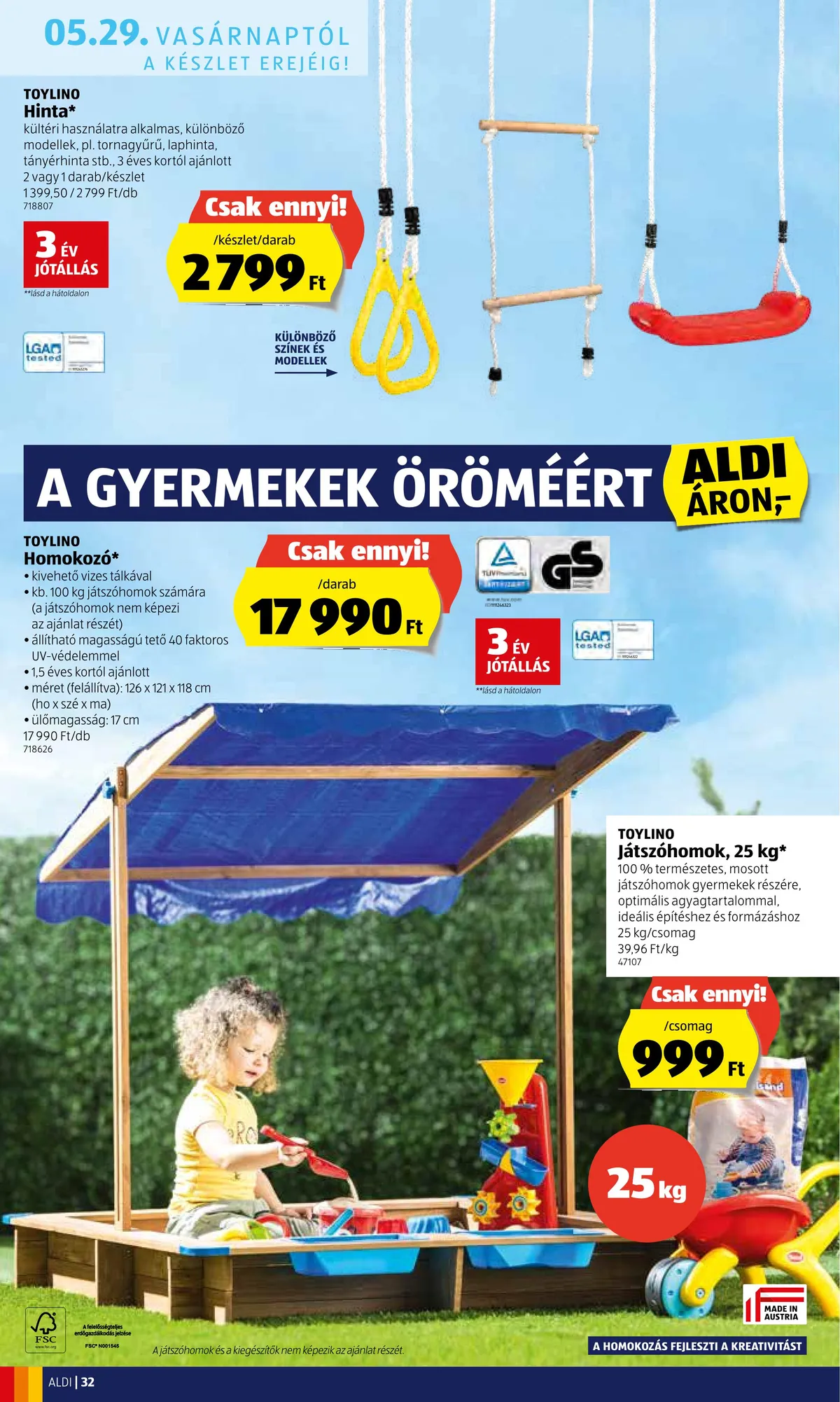 Aldi akciós újság 05.26–06.01 – 32. oldal