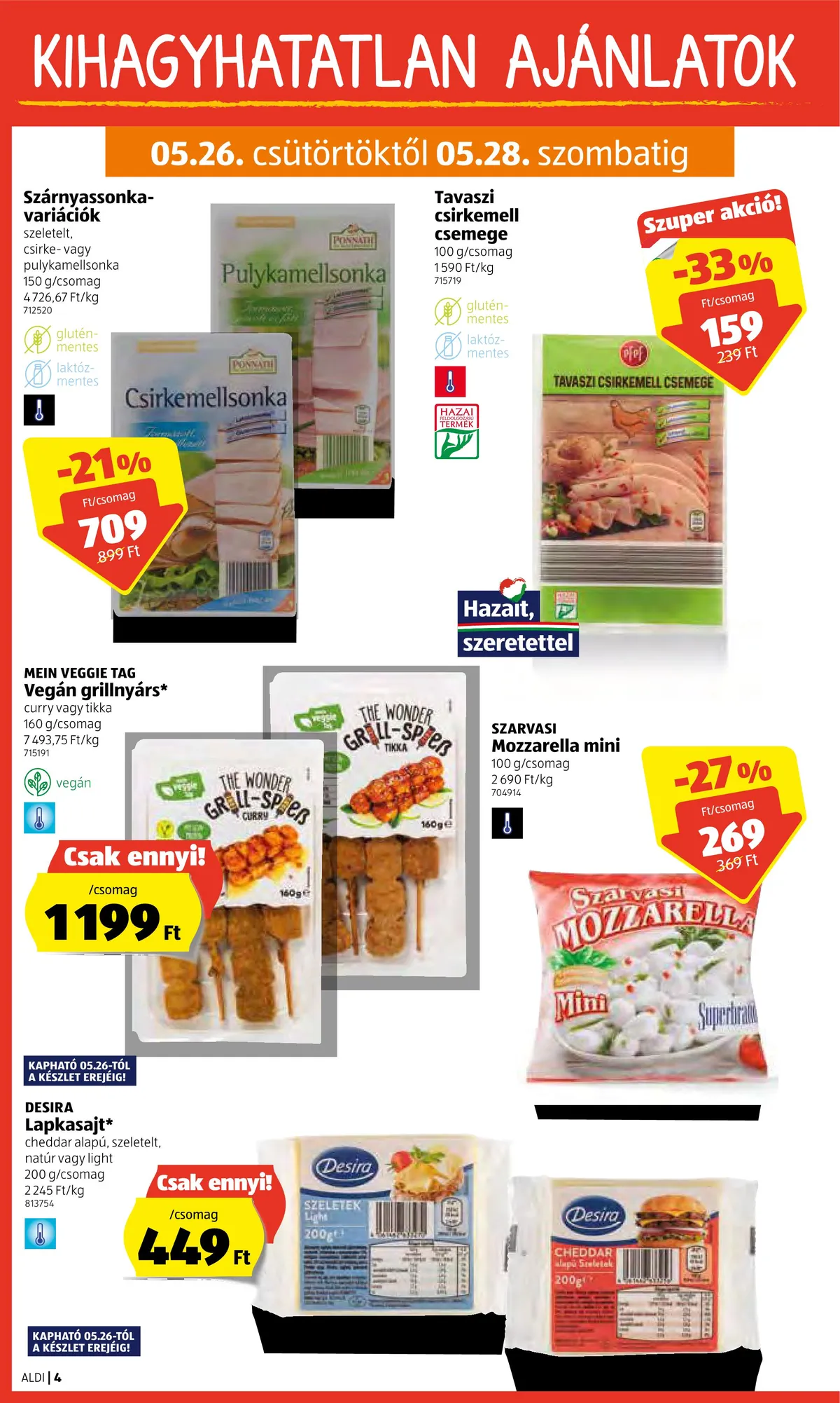 Aldi akciós újság 05.26–06.01 – 4. oldal