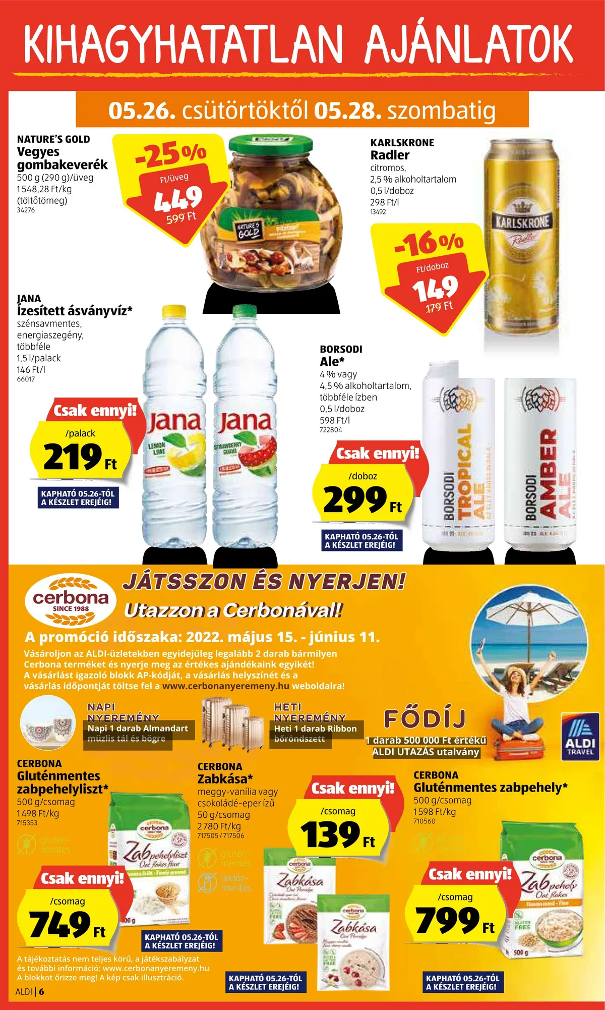 Aldi akciós újság 05.26–06.01 – 6. oldal