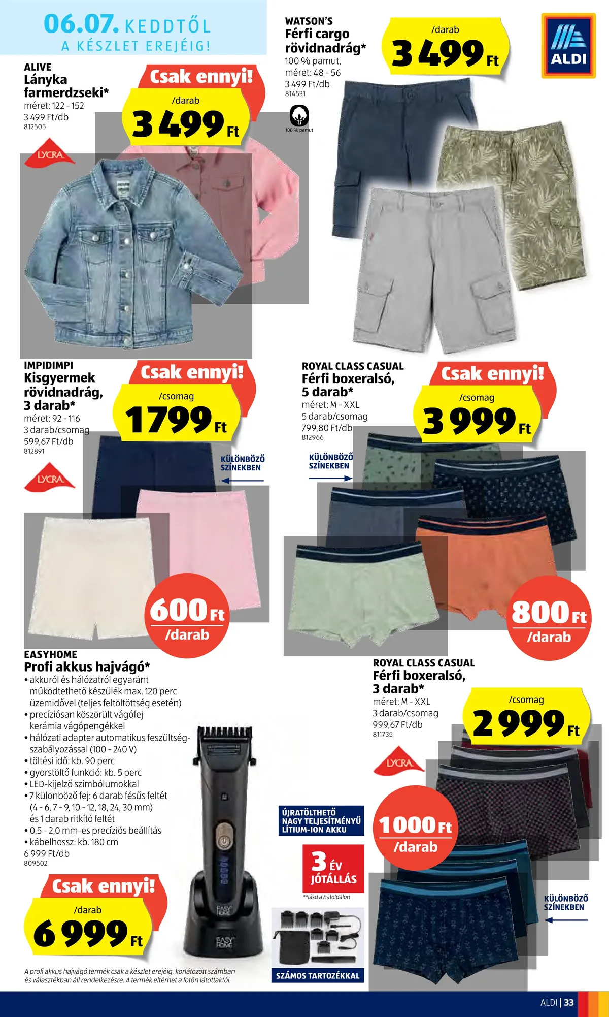 Aldi akciós újság 06.02–06.08 – 33. oldal