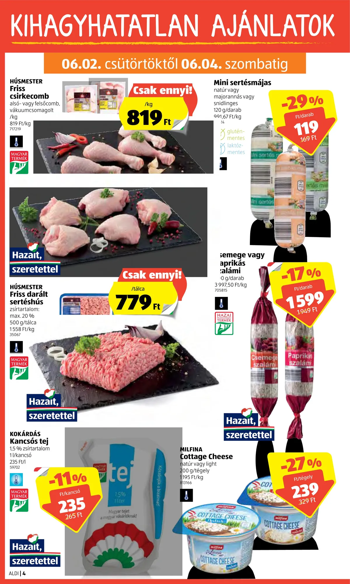 Aldi akciós újság 06.02–06.08 – 4. oldal