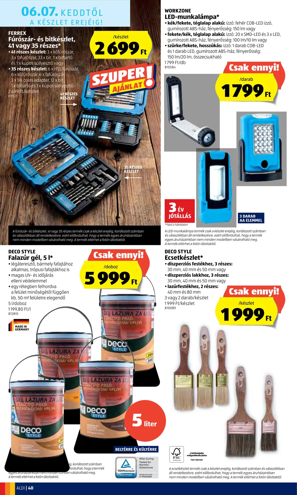 Aldi akciós újság 06.02–06.08 – 40. oldal