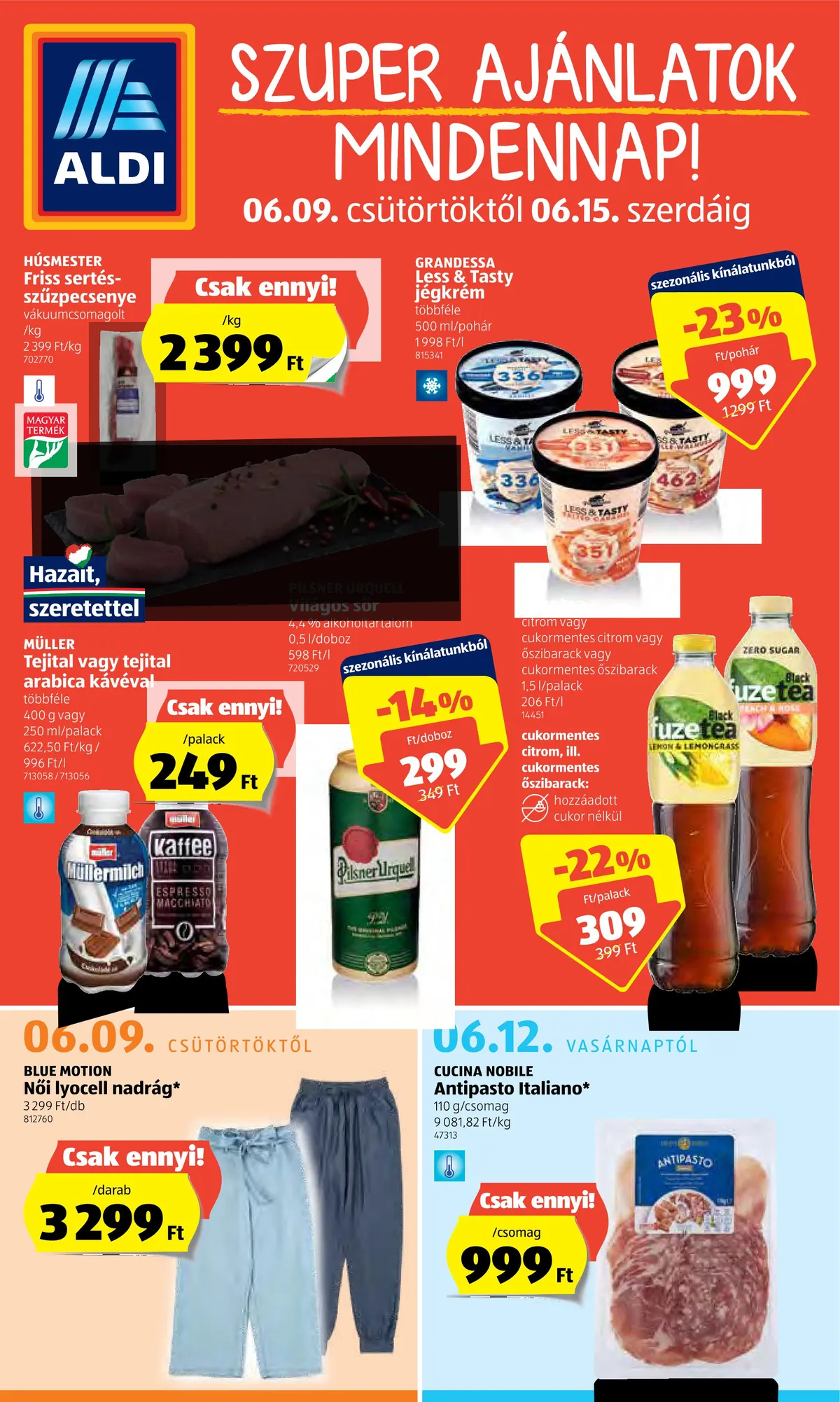 Aldi akciós újság 06.09–06.15