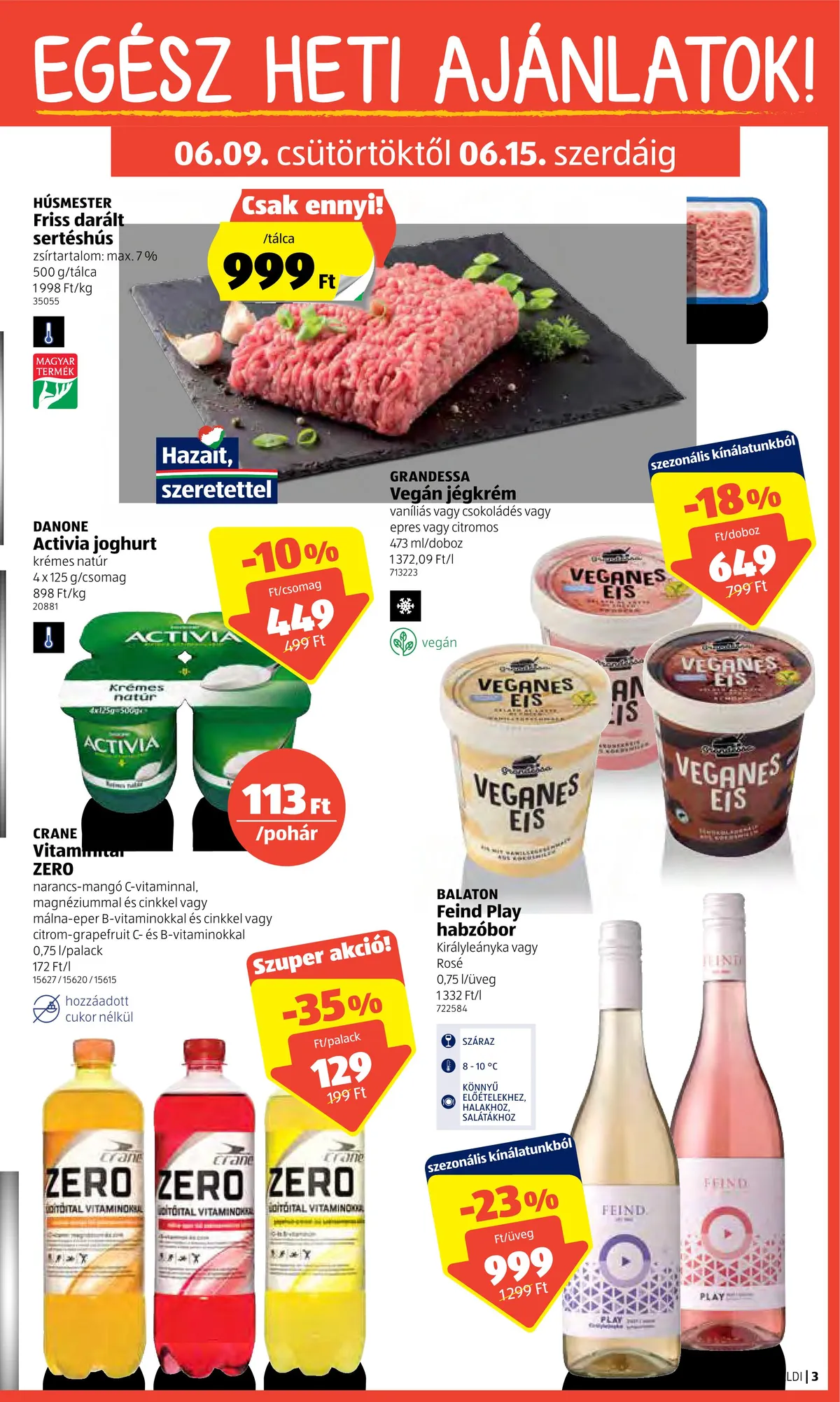 Aldi akciós újság 06.09–06.15 – 3. oldal