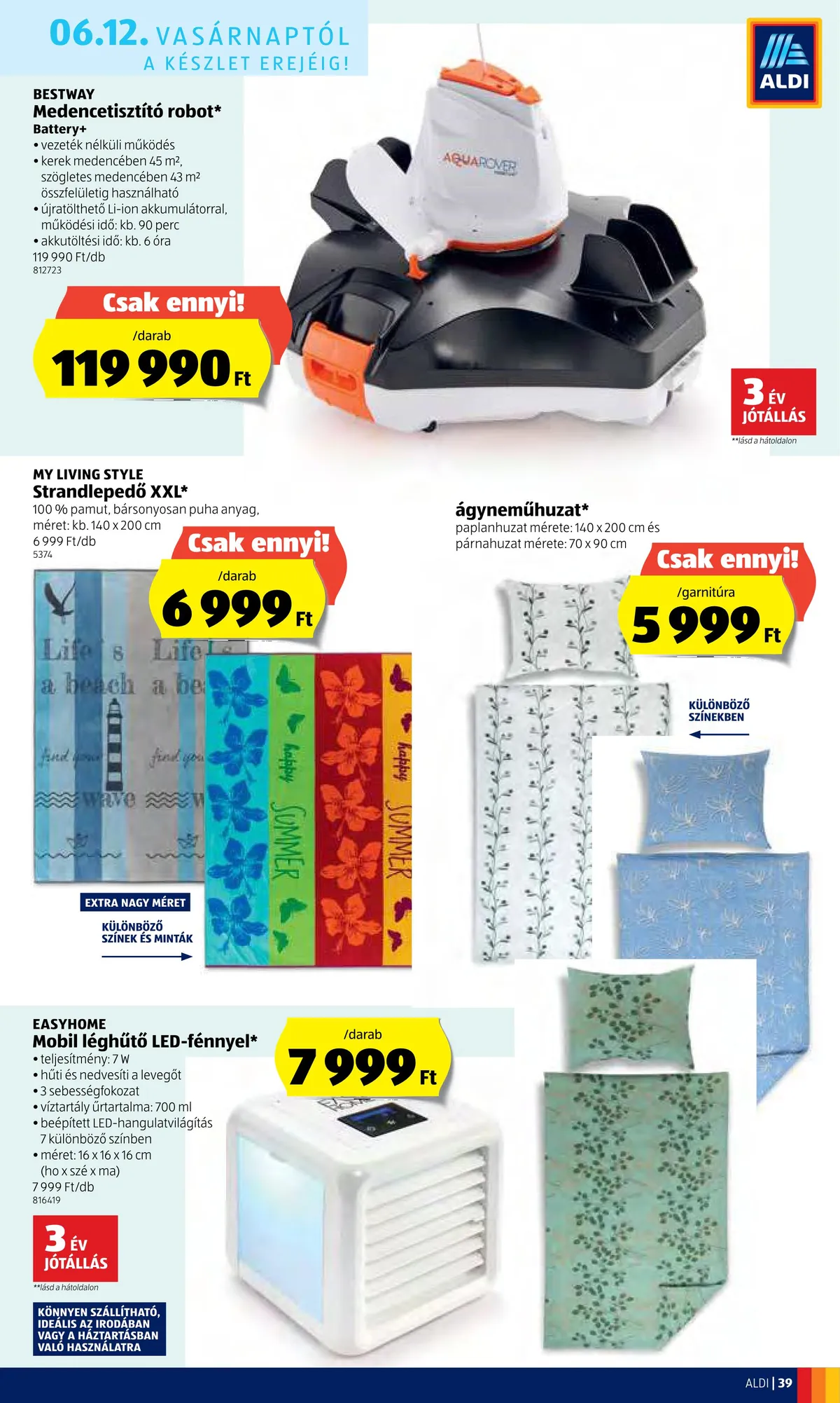 Aldi akciós újság 06.09–06.15 – 39. oldal
