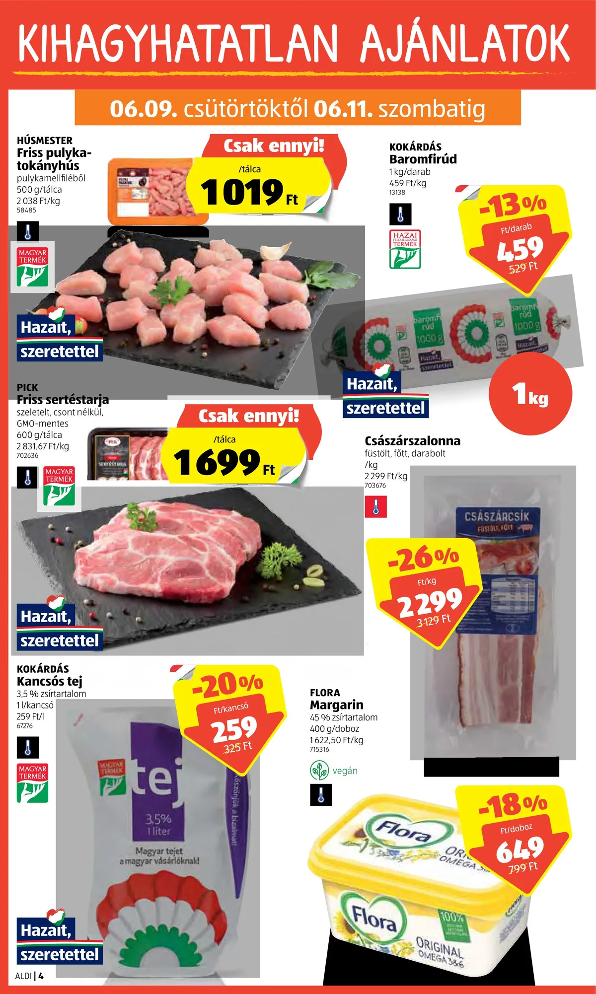 Aldi akciós újság 06.09–06.15 – 4. oldal