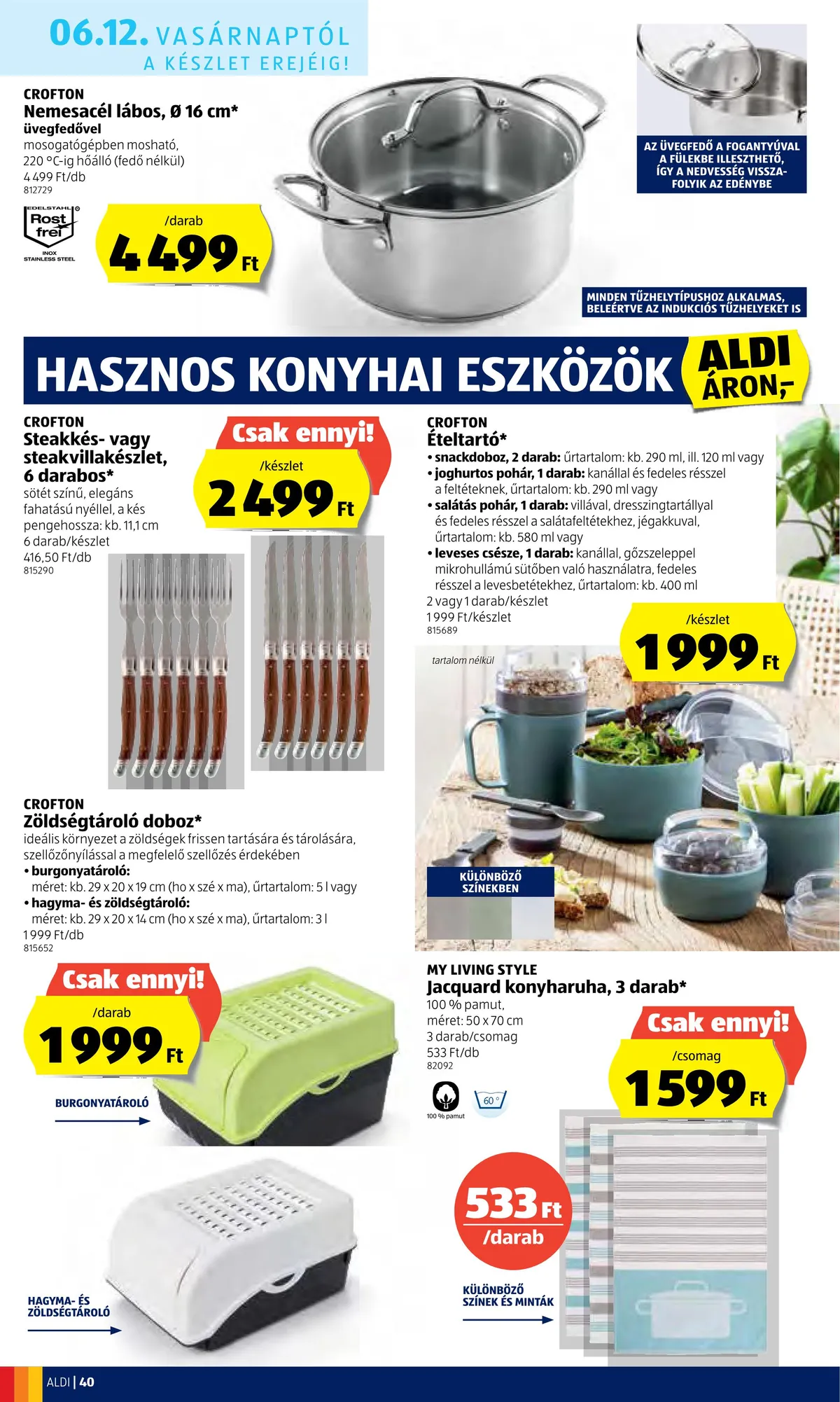 Aldi akciós újság 06.09–06.15 – 40. oldal