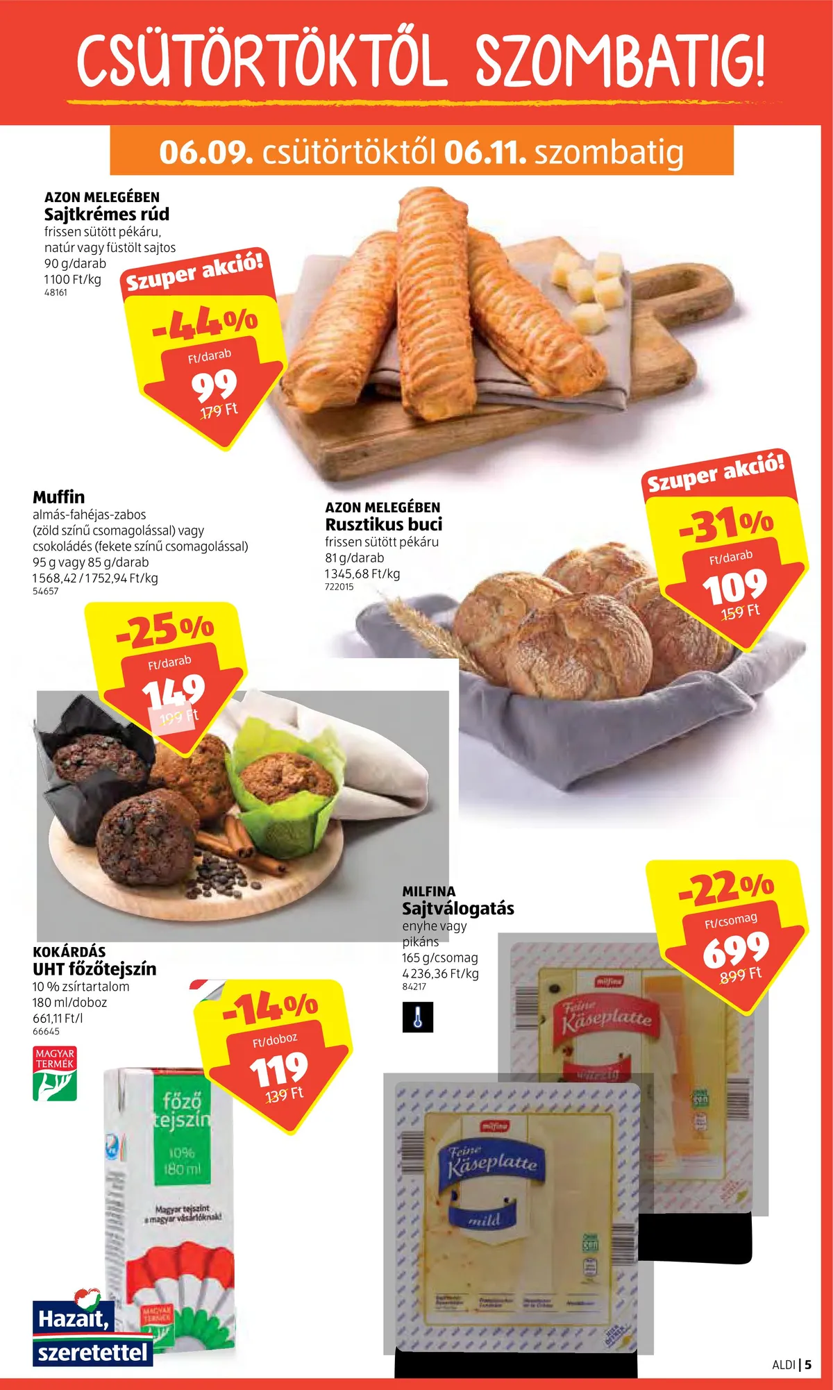 Aldi akciós újság 06.09–06.15 – 5. oldal