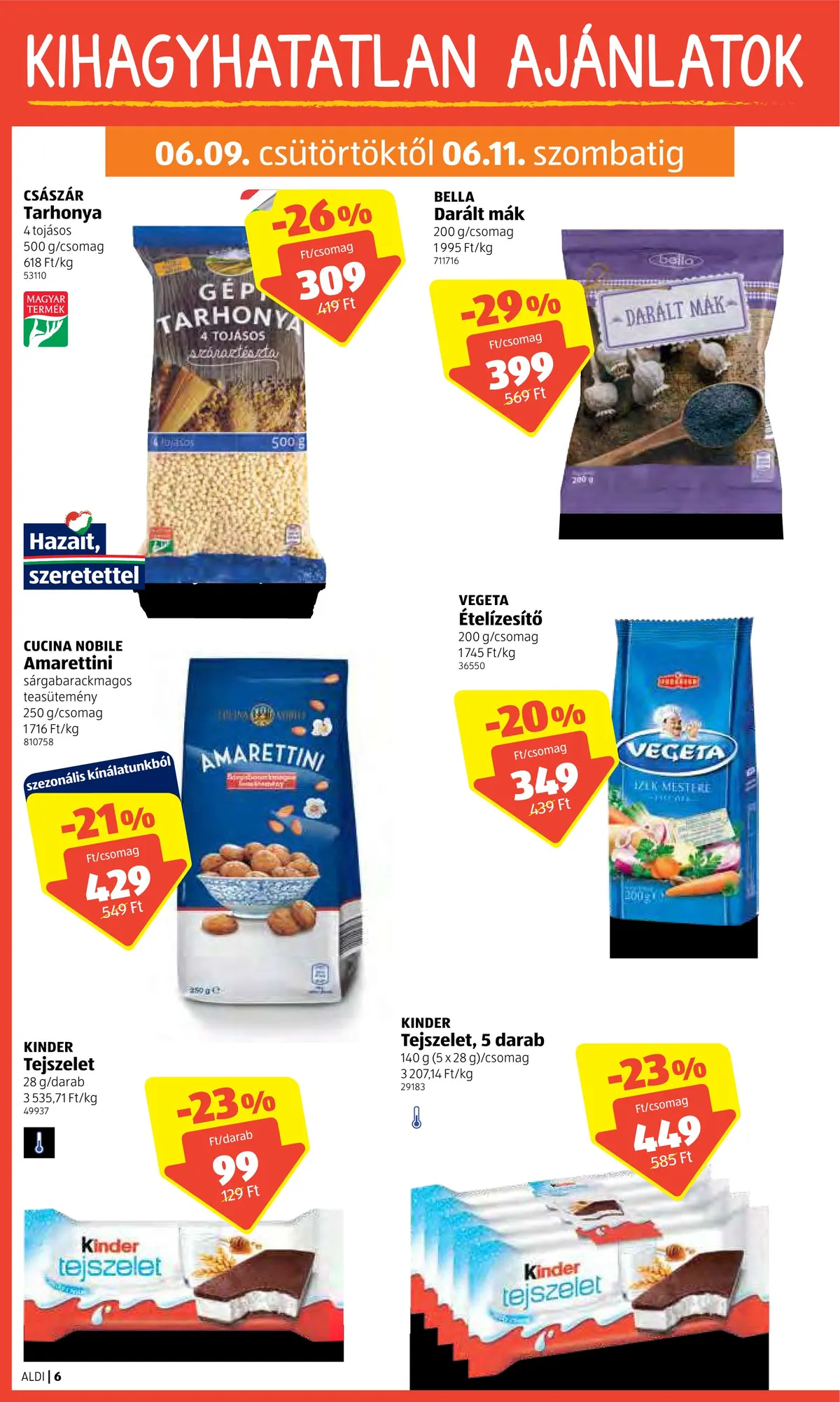 Aldi akciós újság 06.09–06.15 – 6. oldal