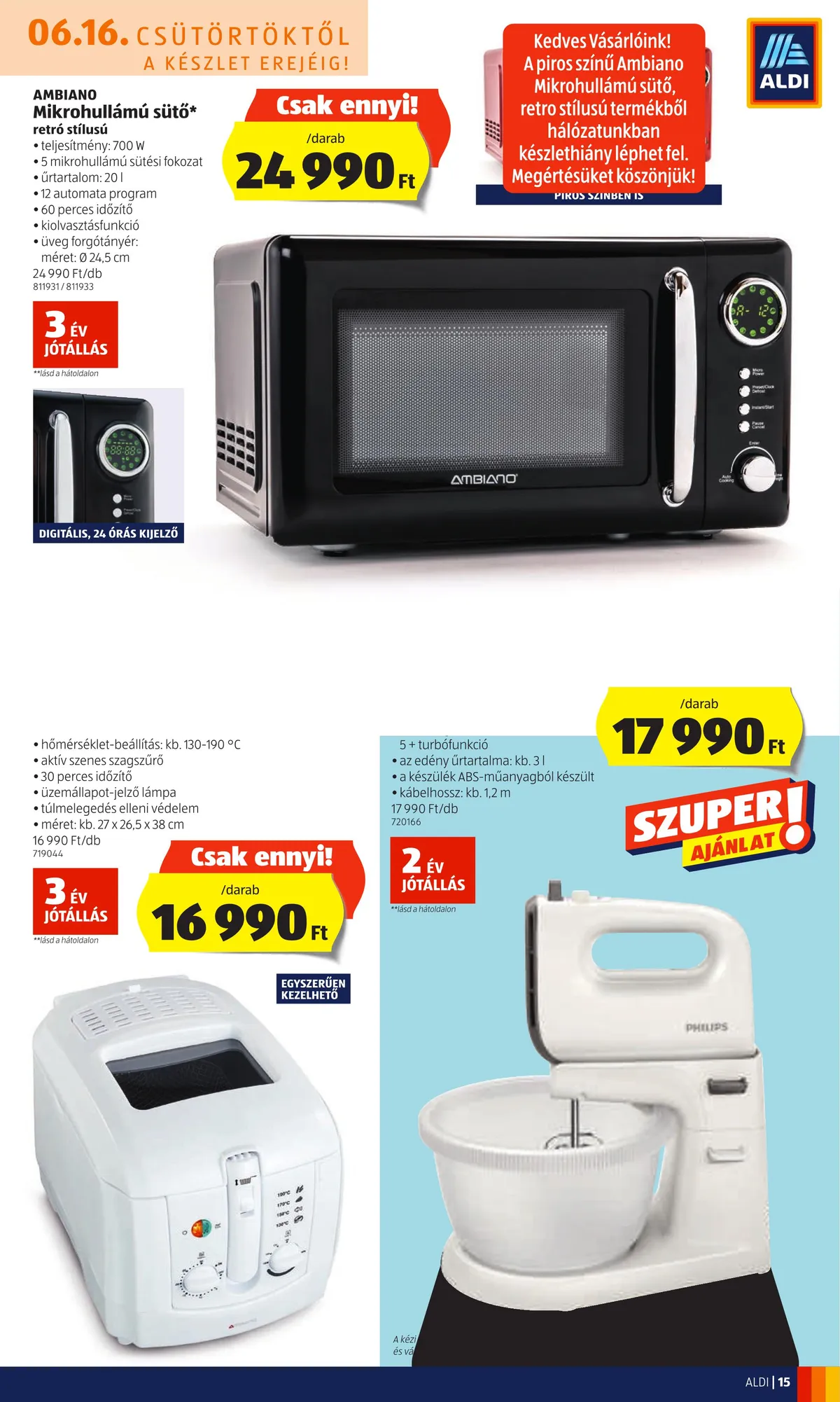 Aldi akciós újság 06.16–06.22 – 15. oldal