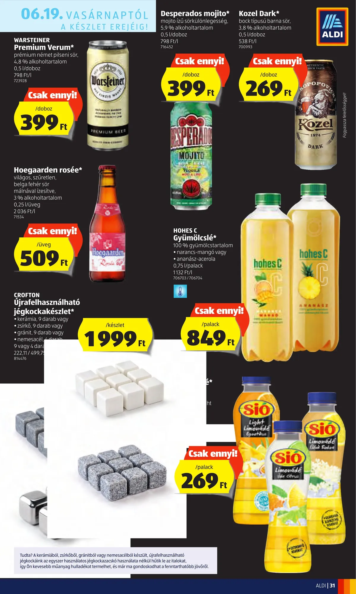 Aldi akciós újság 06.16–06.22 – 31. oldal
