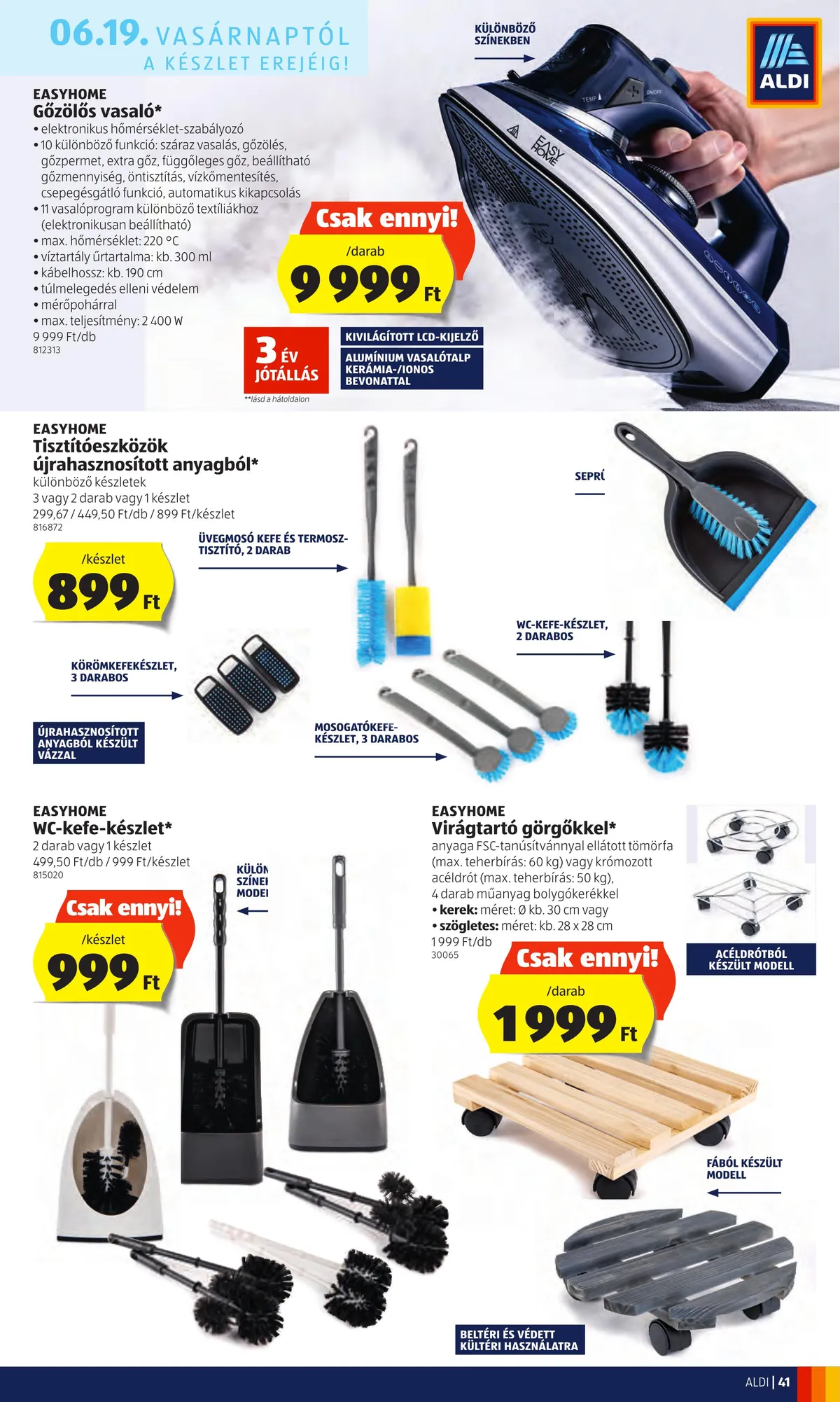 Aldi akciós újság 06.16–06.22 – 41. oldal