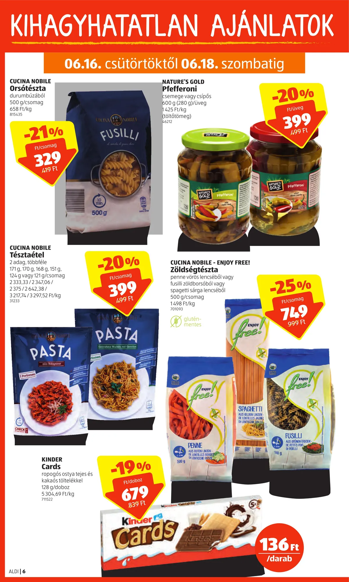 Aldi akciós újság 06.16–06.22 – 6. oldal