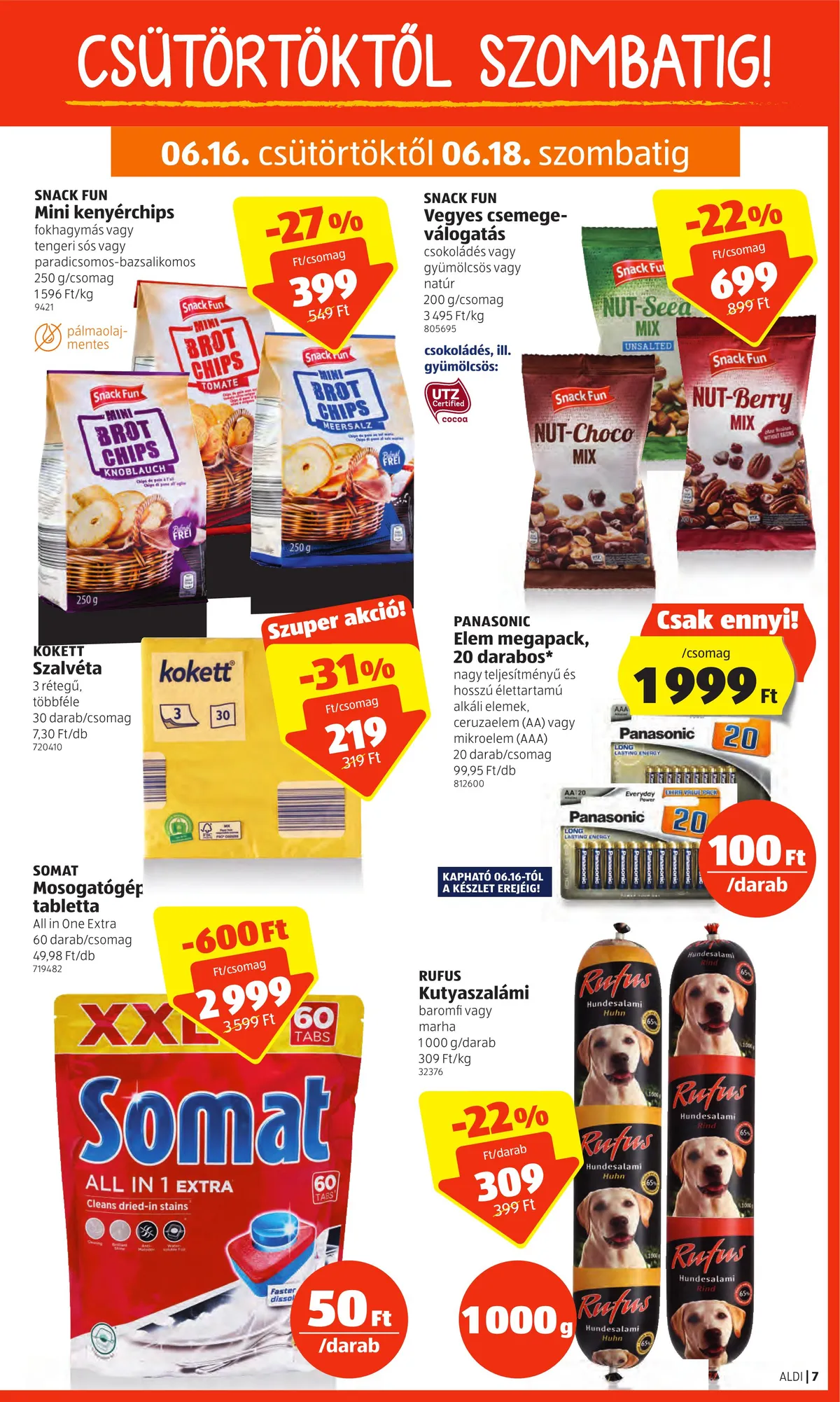 Aldi akciós újság 06.16–06.22 – 7. oldal