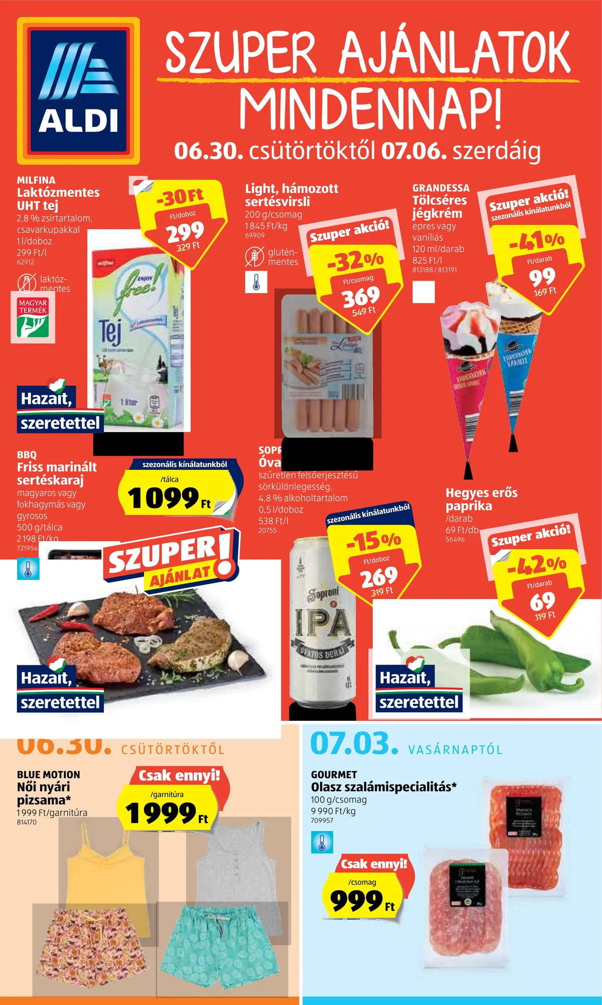 Aldi akciós újság 06.30–07.06