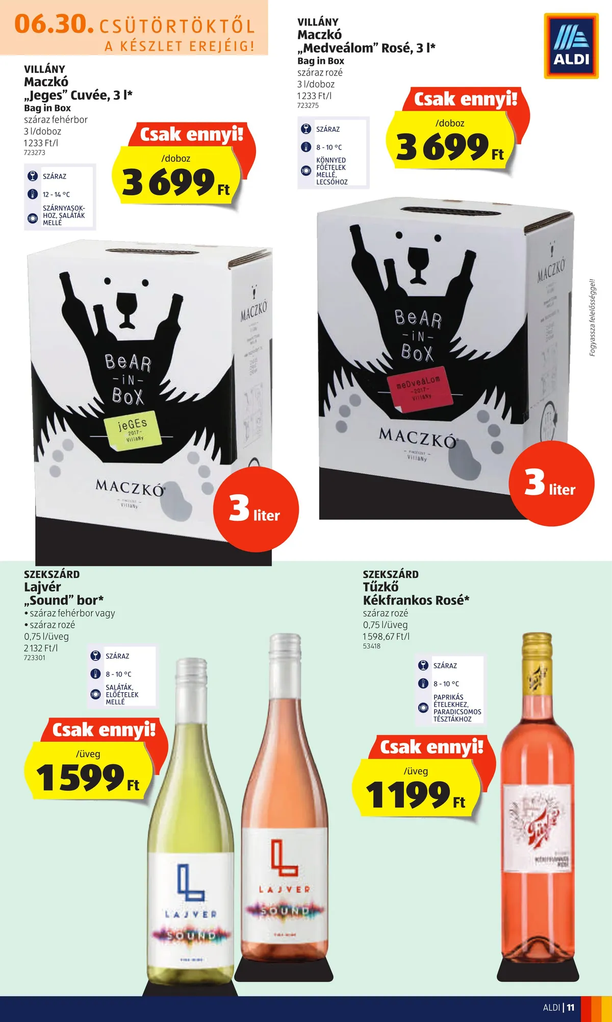 Aldi akciós újság 06.30–07.06 – 11. oldal
