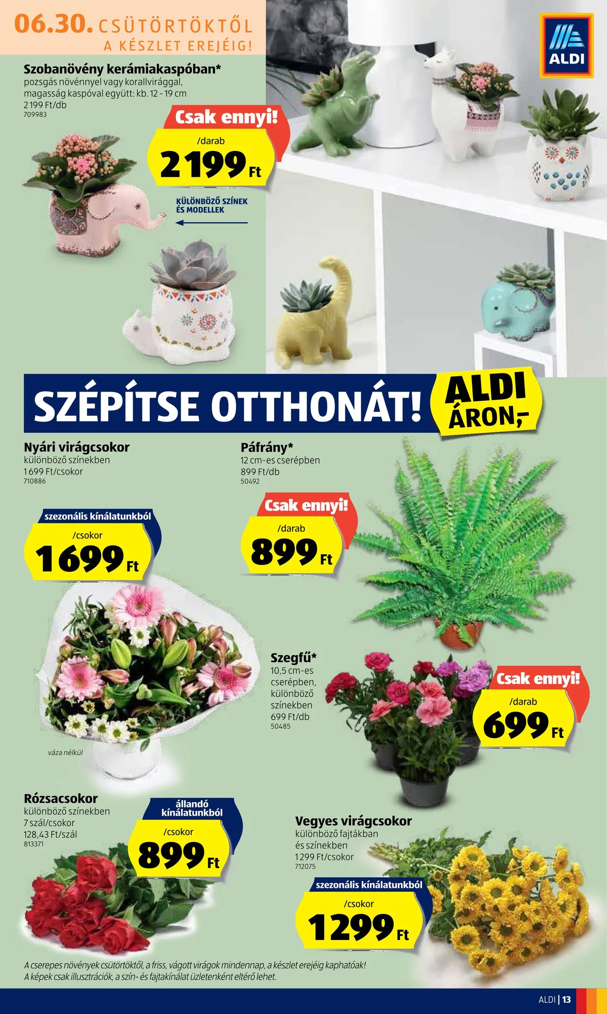 Aldi akciós újság 06.30–07.06 – 13. oldal
