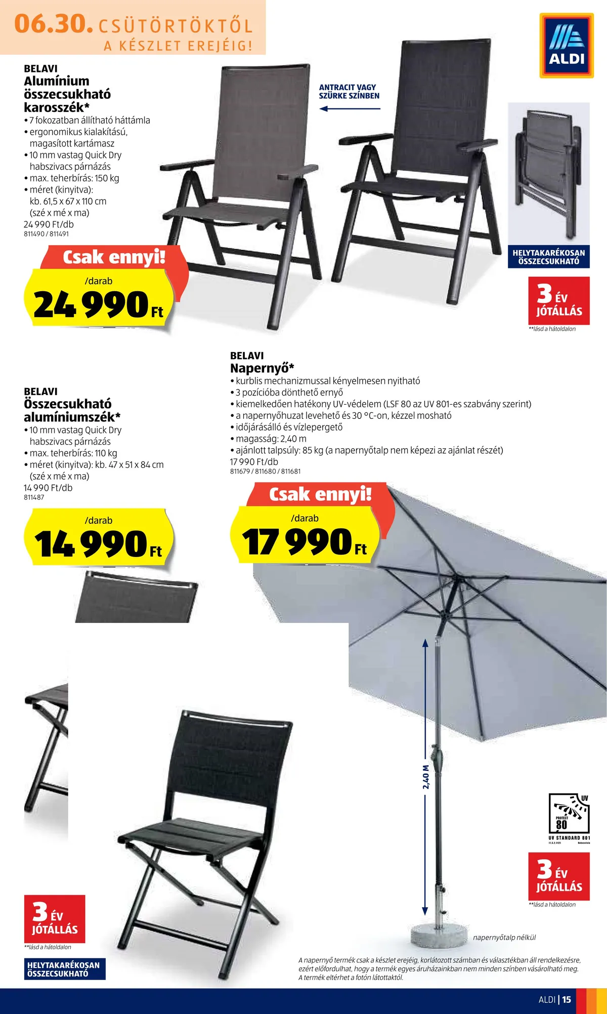 Aldi akciós újság 06.30–07.06 – 15. oldal