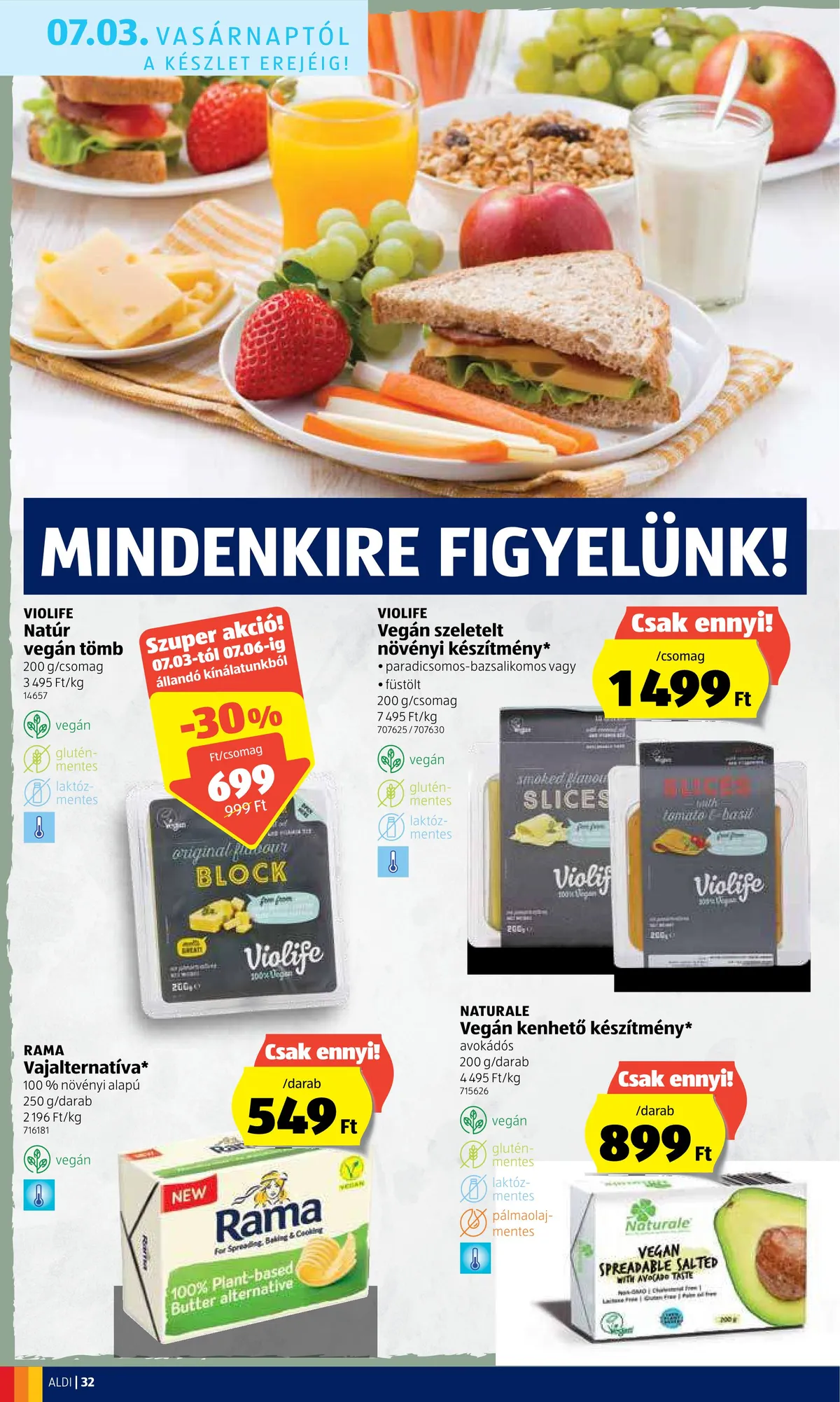 Aldi akciós újság 06.30–07.06 – 32. oldal