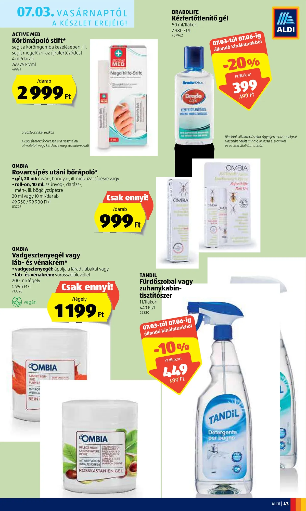 Aldi akciós újság 06.30–07.06 – 43. oldal