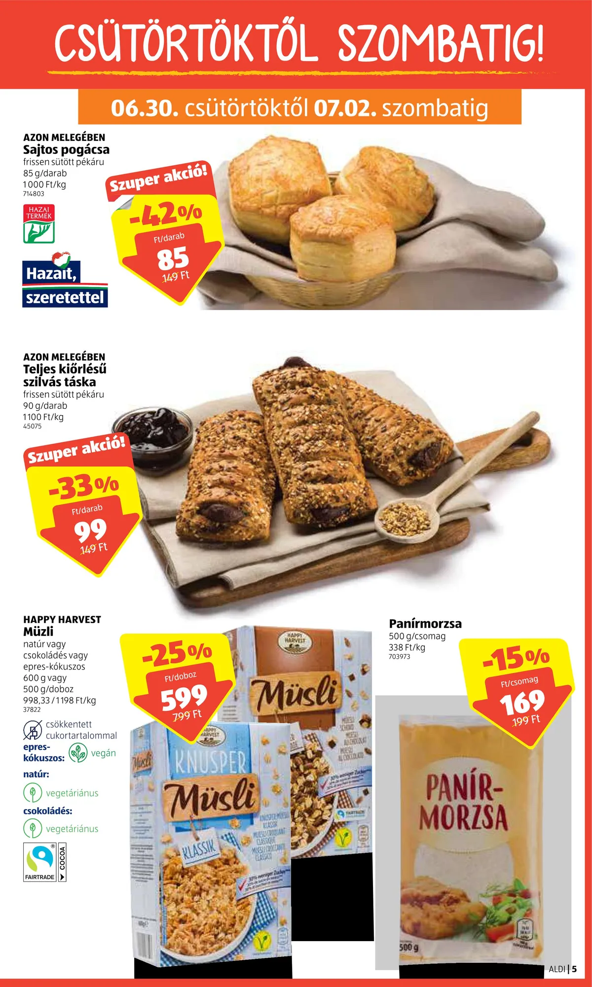 Aldi akciós újság 06.30–07.06 – 5. oldal