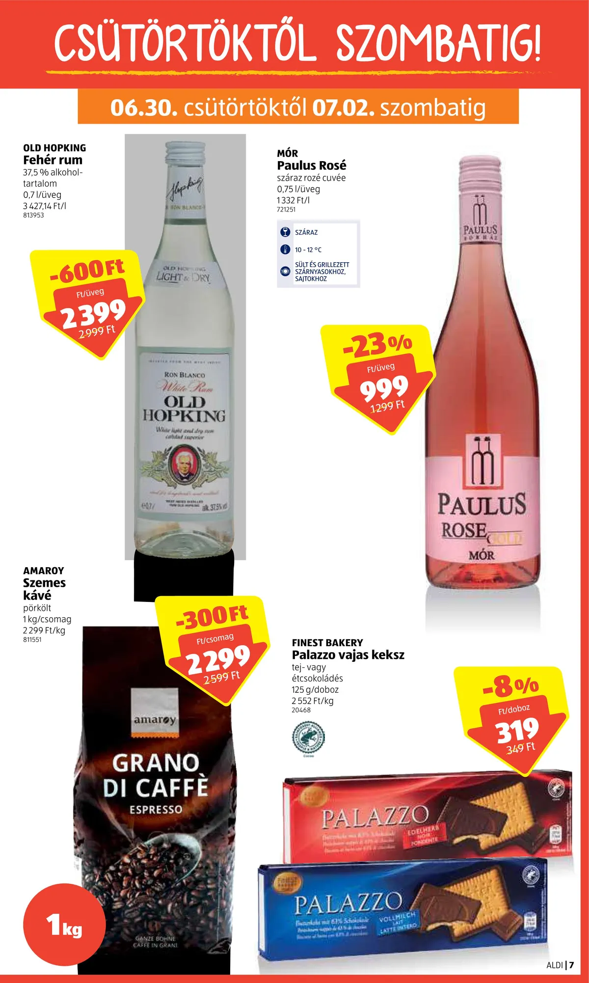 Aldi akciós újság 06.30–07.06 – 7. oldal