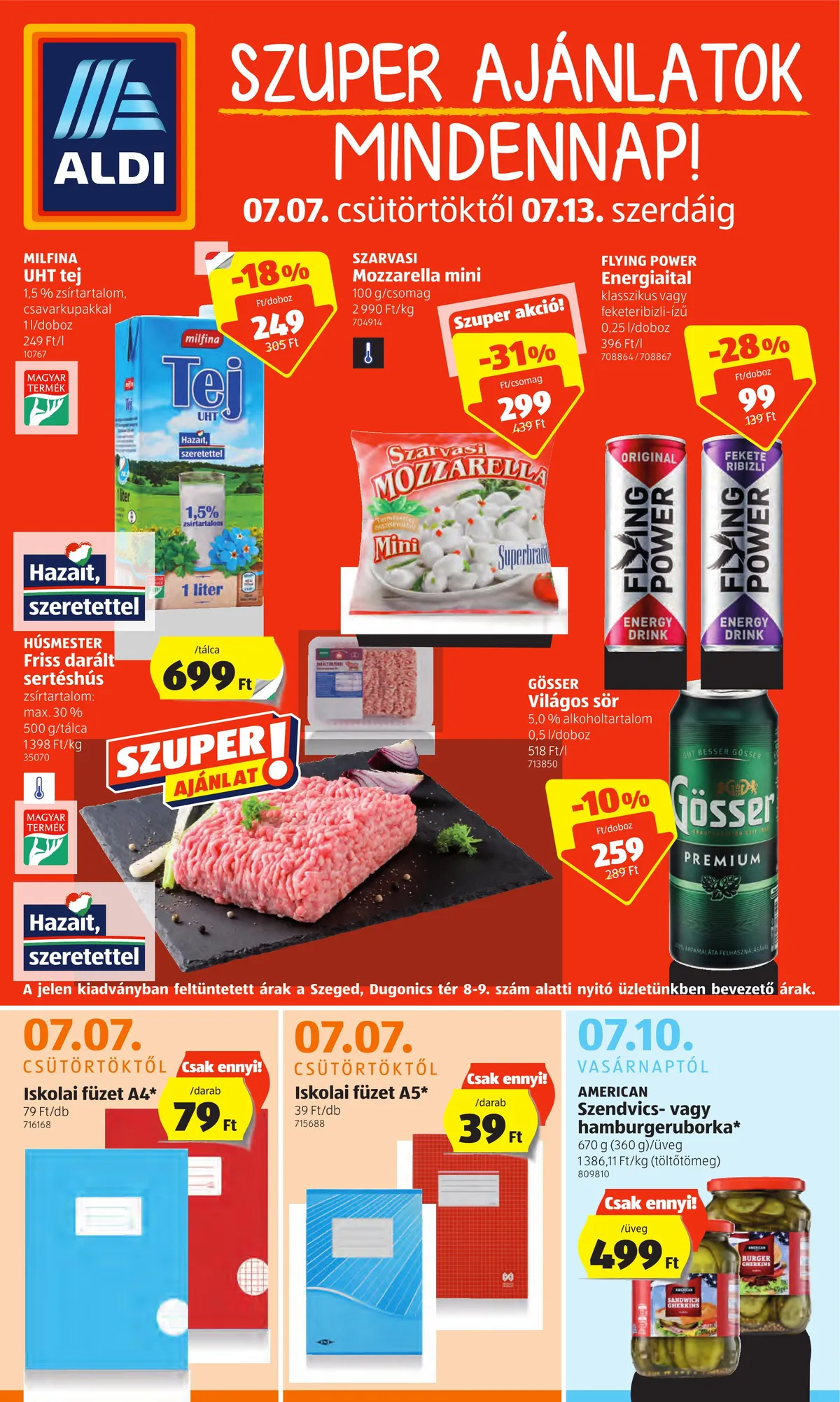 Aldi akciós újság 07.07–07.13