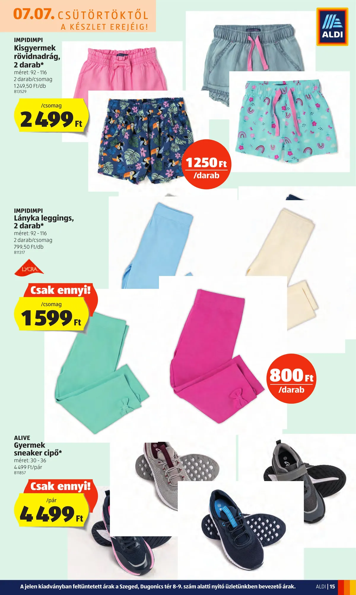 Aldi akciós újság 07.07–07.13 – 15. oldal