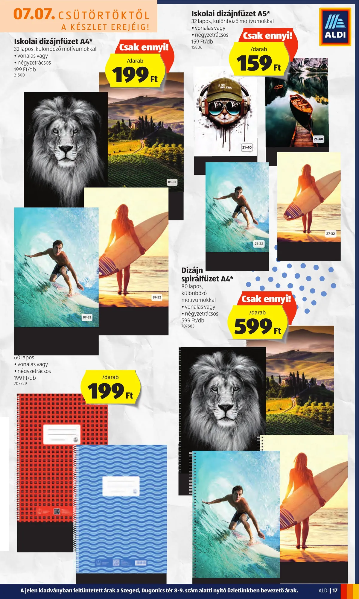 Aldi akciós újság 07.07–07.13 – 17. oldal