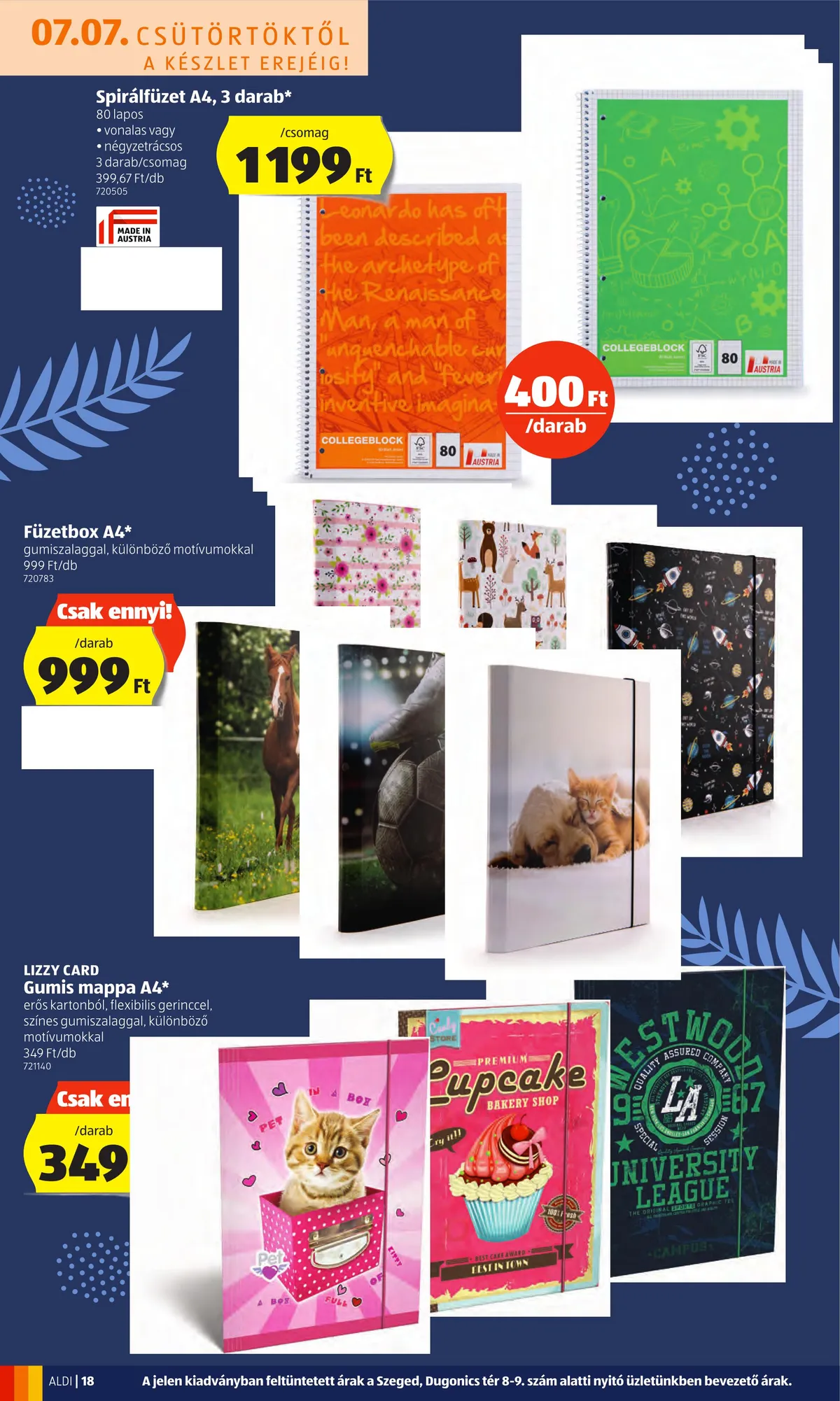 Aldi akciós újság 07.07–07.13 – 18. oldal