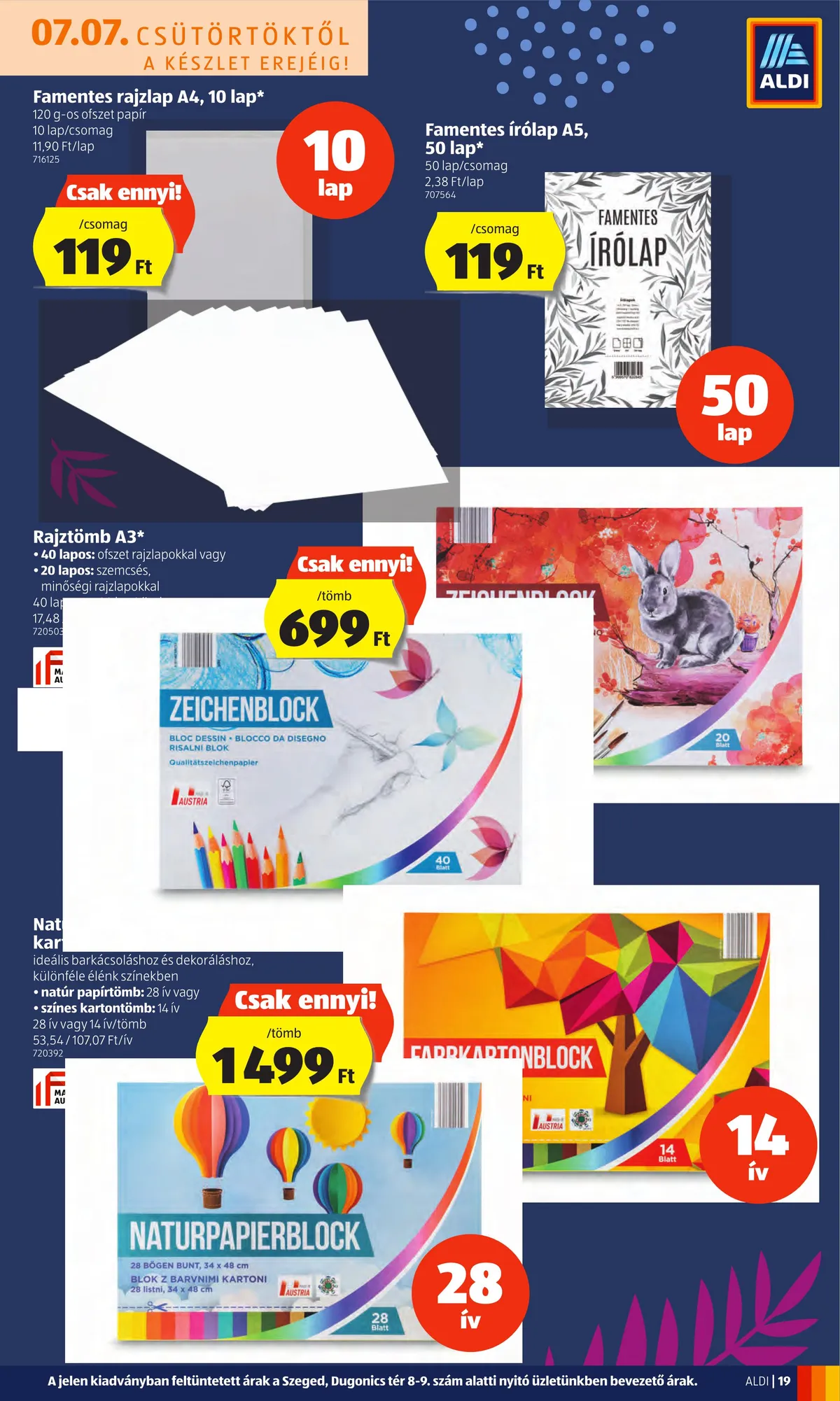 Aldi akciós újság 07.07–07.13 – 19. oldal