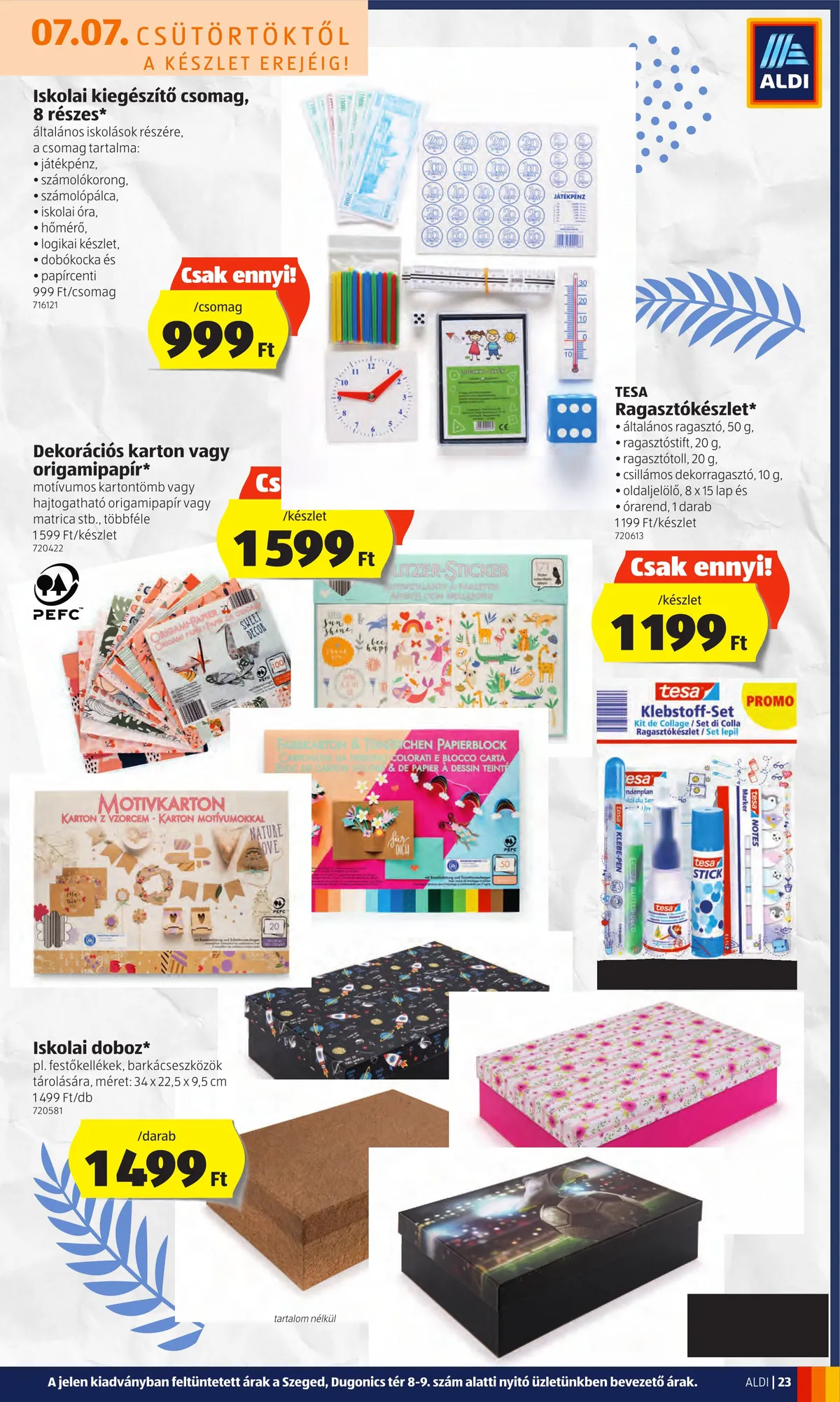Aldi akciós újság 07.07–07.13 – 23. oldal