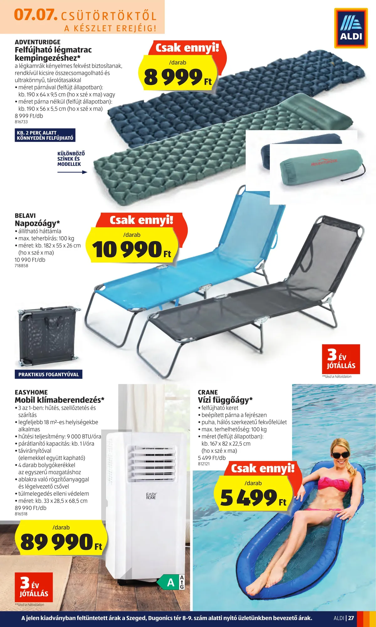 Aldi akciós újság 07.07–07.13 – 27. oldal