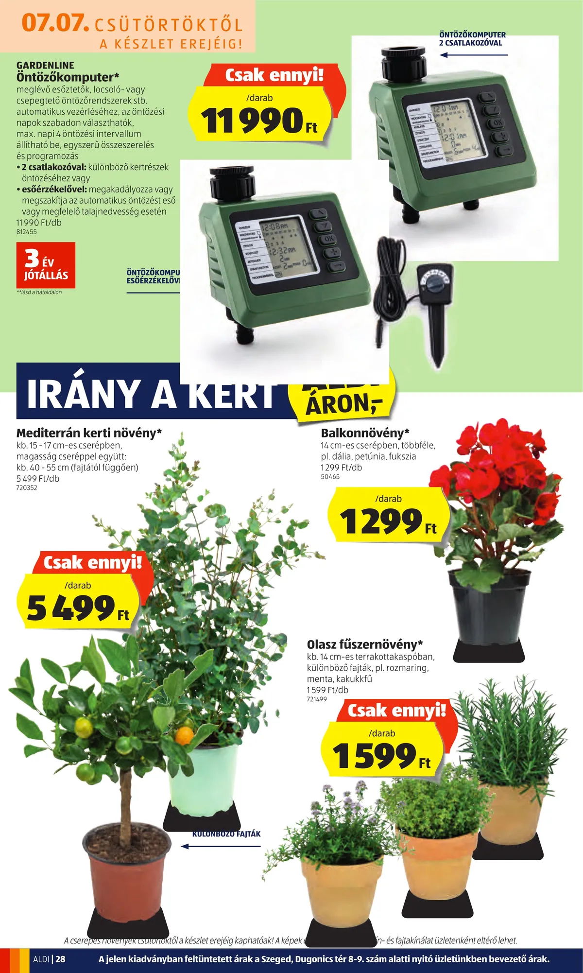 Aldi akciós újság 07.07–07.13 – 28. oldal