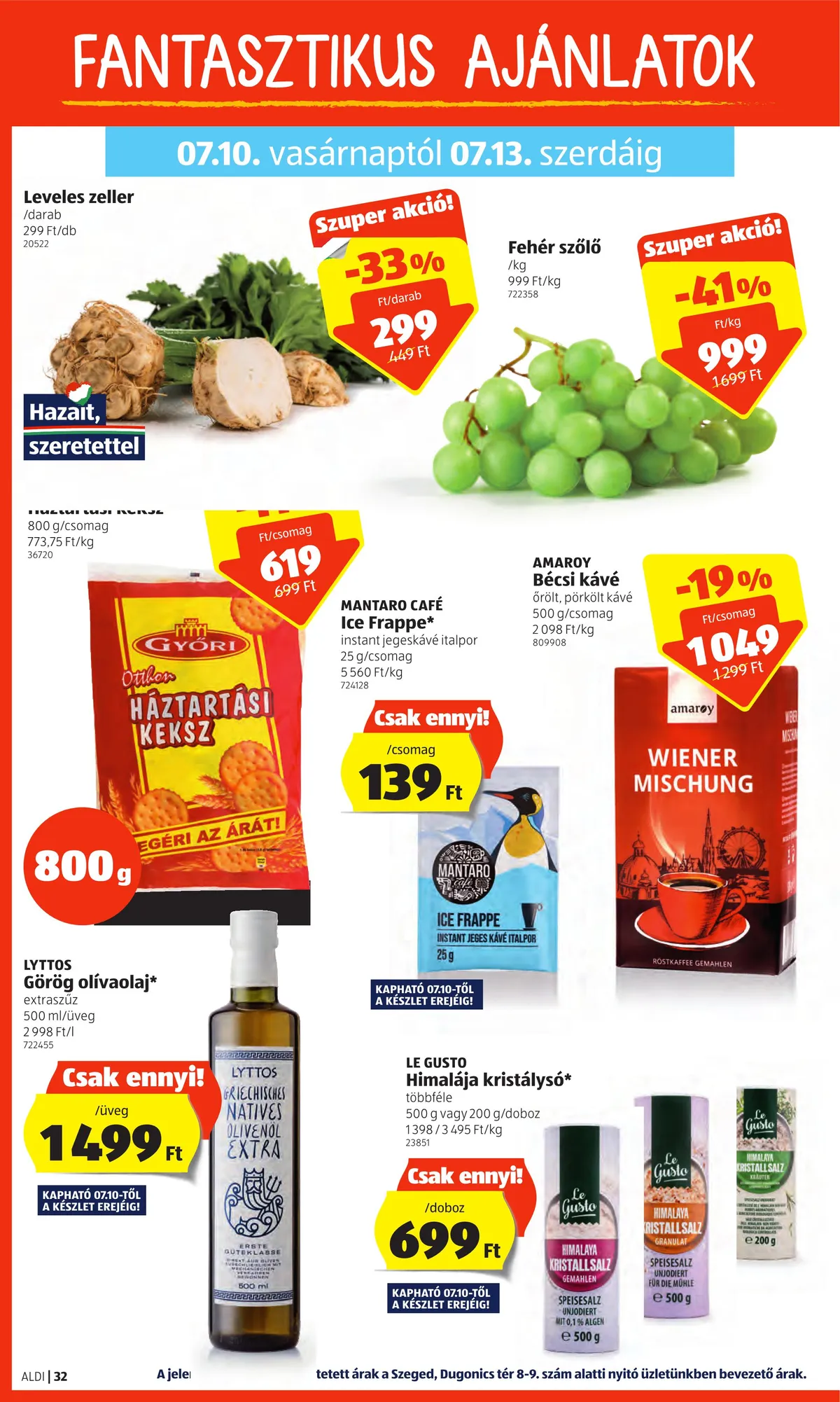 Aldi akciós újság 07.07–07.13 – 32. oldal