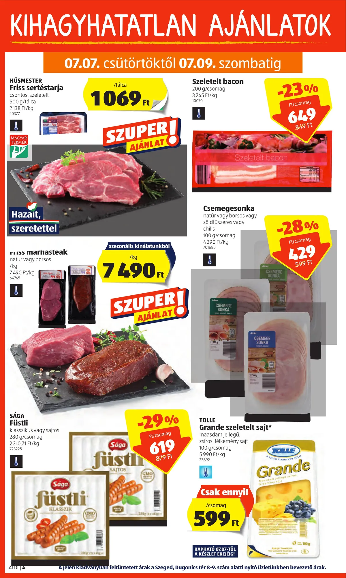 Aldi akciós újság 07.07–07.13 – 4. oldal