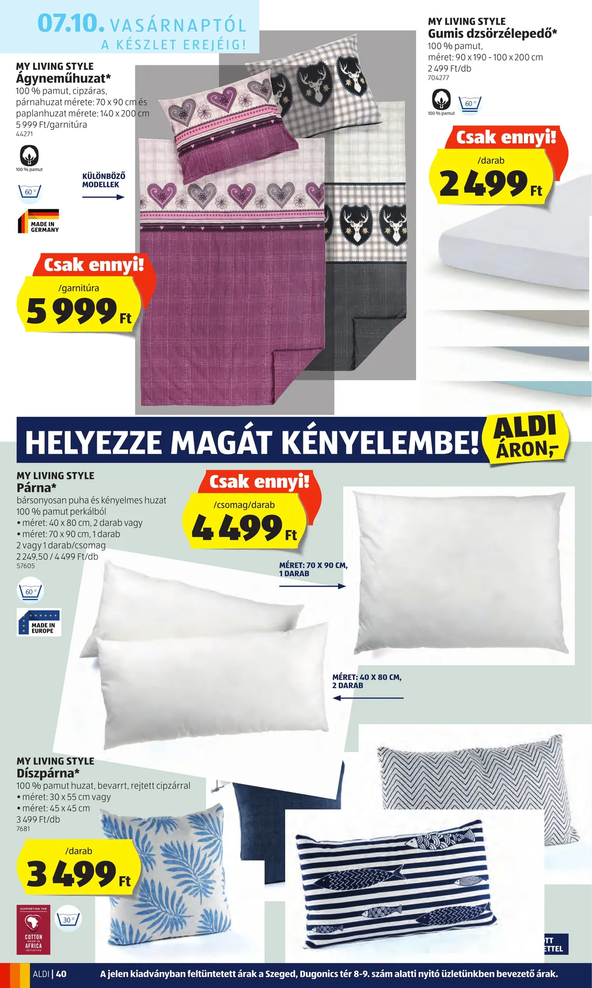 Aldi akciós újság 07.07–07.13 – 40. oldal