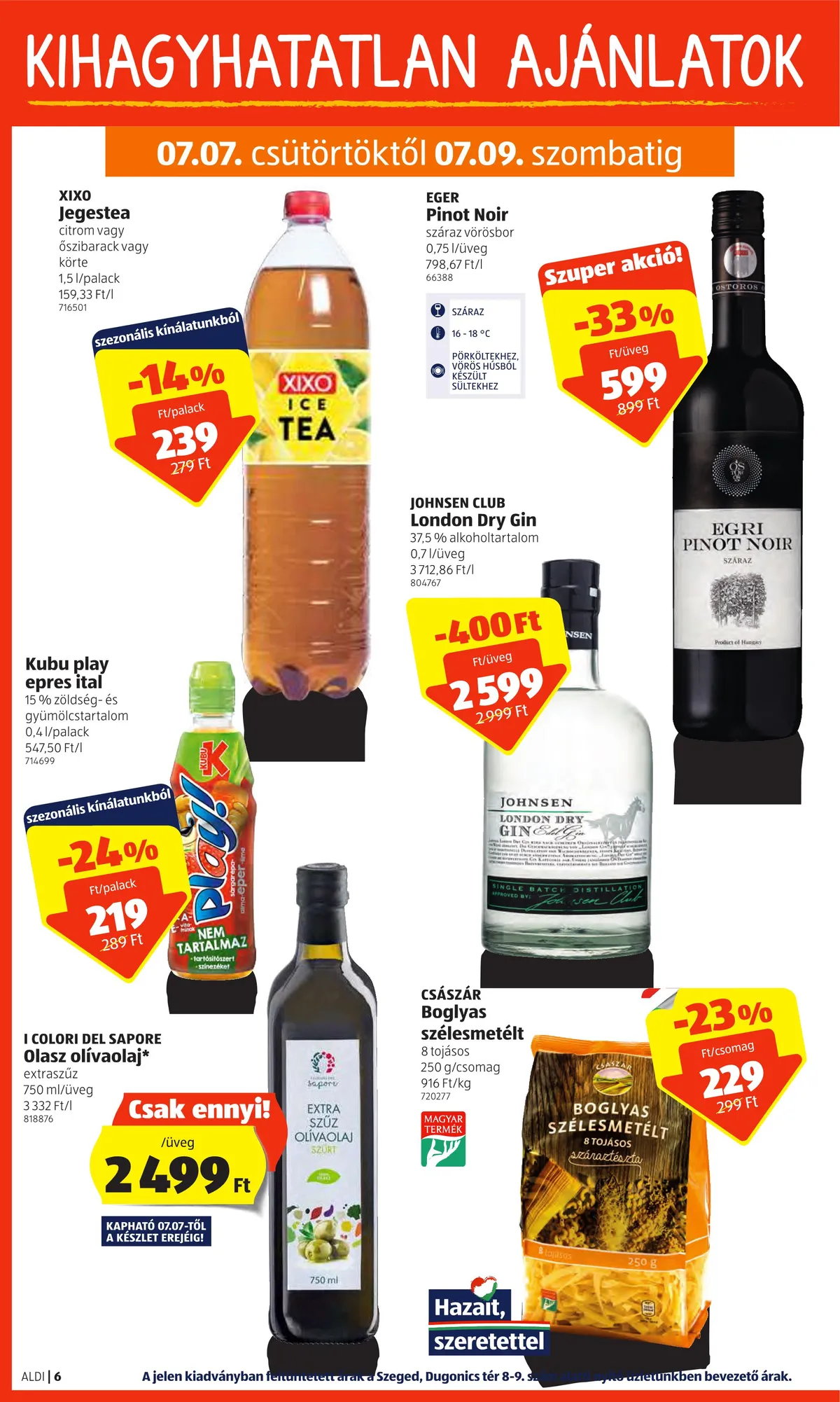 Aldi akciós újság 07.07–07.13 – 6. oldal