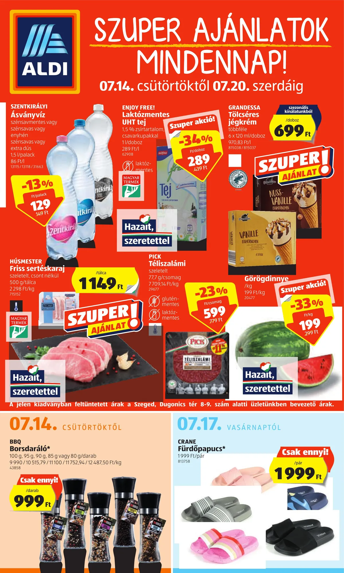Aldi akciós újság 07.14–07.20