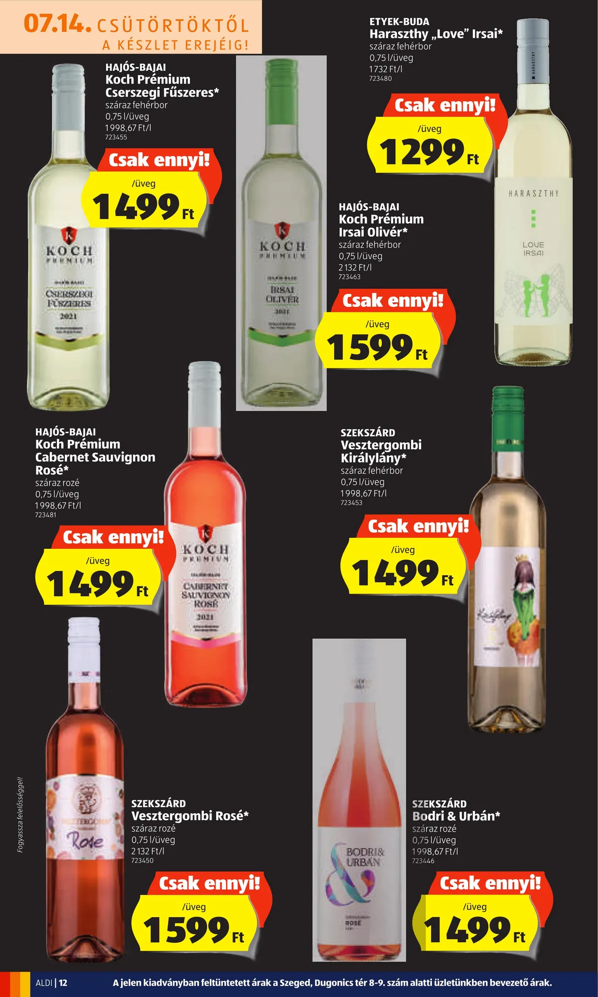 Aldi akciós újság 07.14–07.20 – 12. oldal