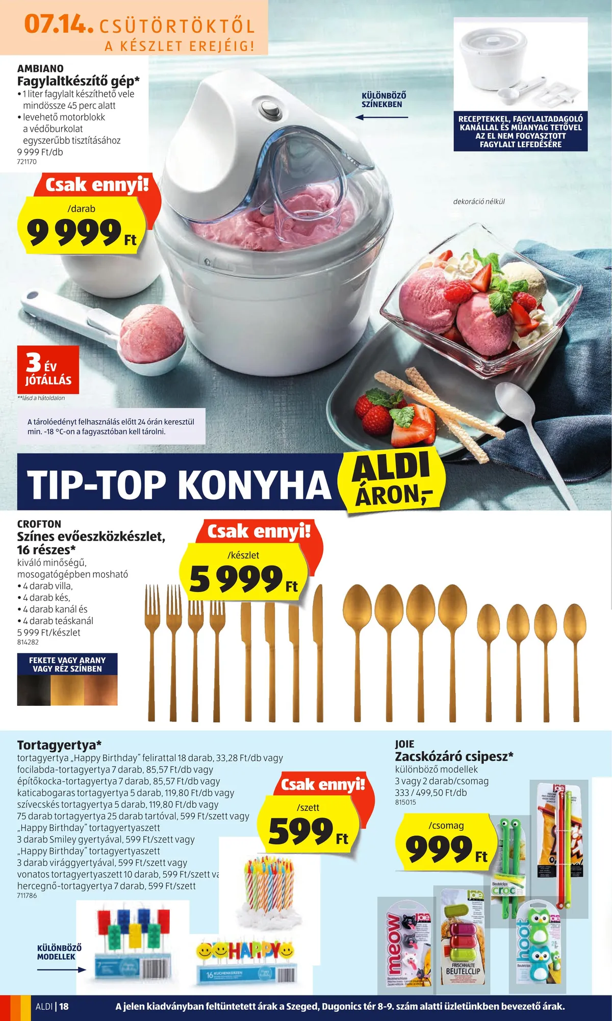 Aldi akciós újság 07.14–07.20 – 18. oldal